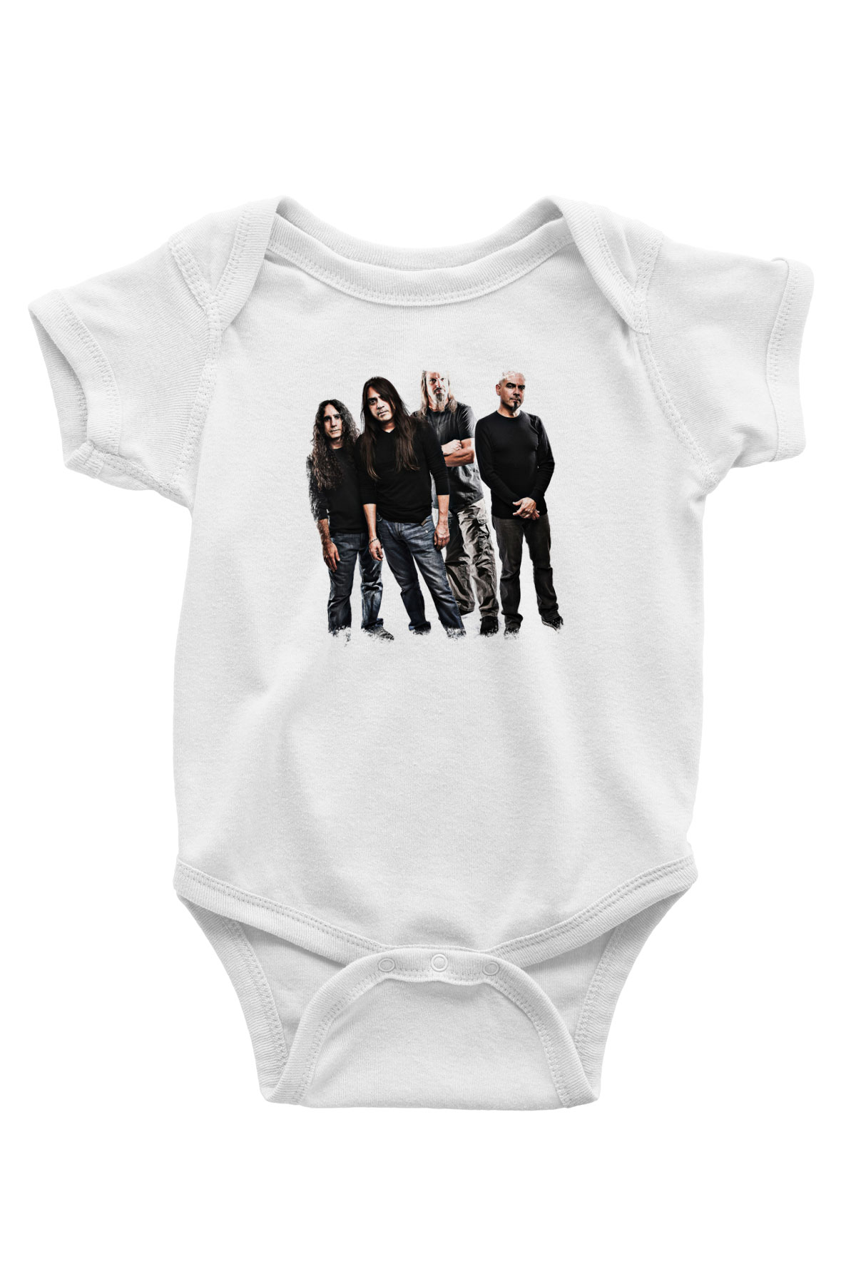 Fates Warning Baskılı Unisex Beyaz Bebek Body - Zıbın