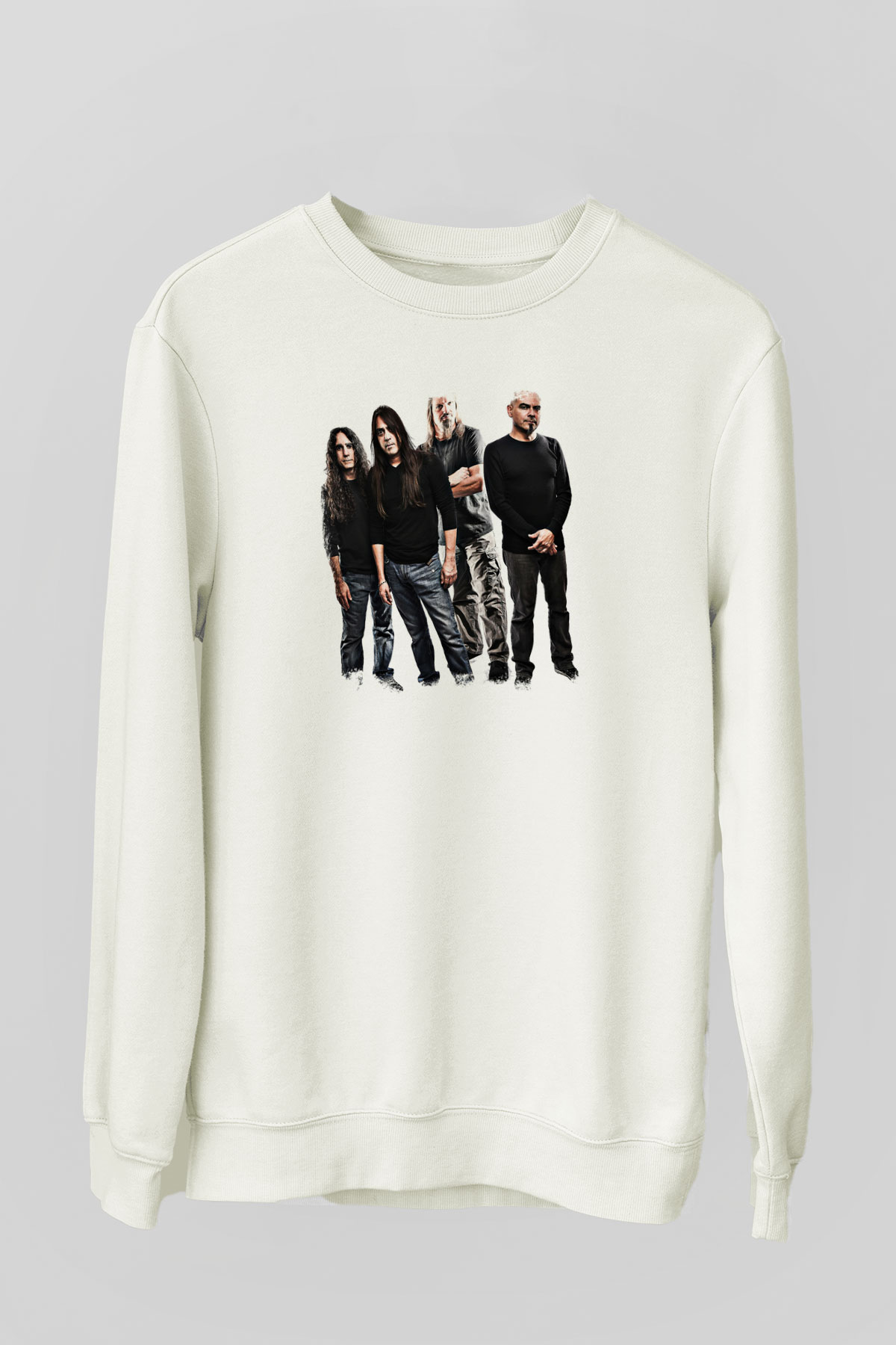 Fates Warning Baskılı Unisex Beyaz Sweatshirt