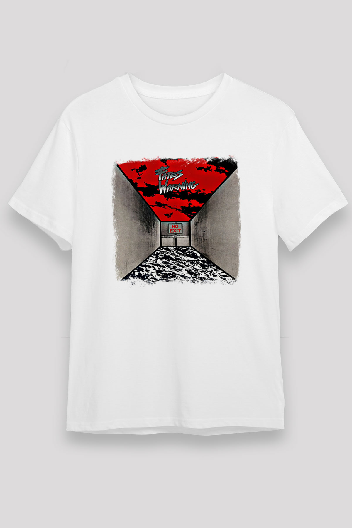 Fates Warning Baskılı Unisex Beyaz Tişört