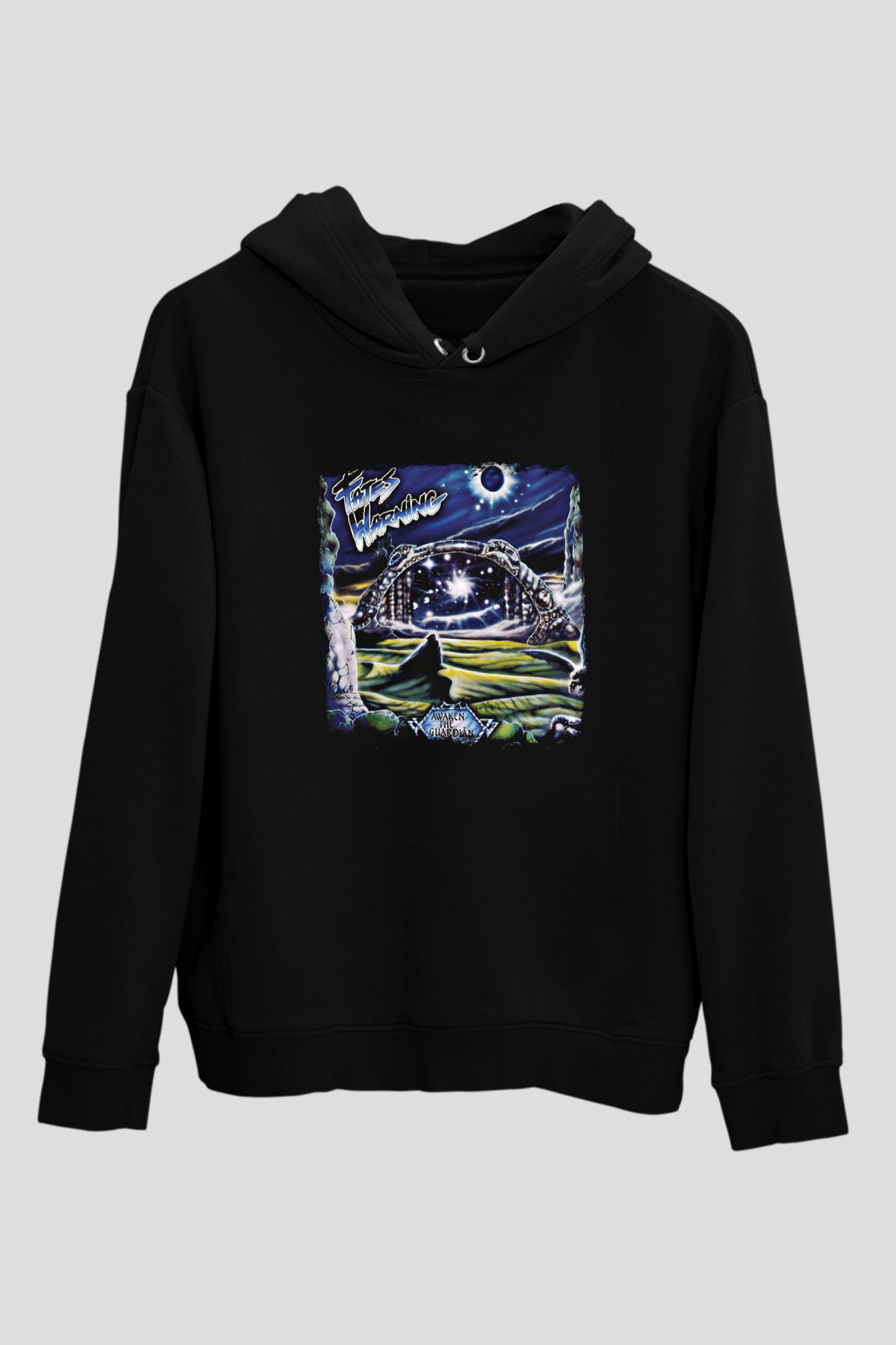 Fates Warning Baskılı Unisex Siyah Hoodie