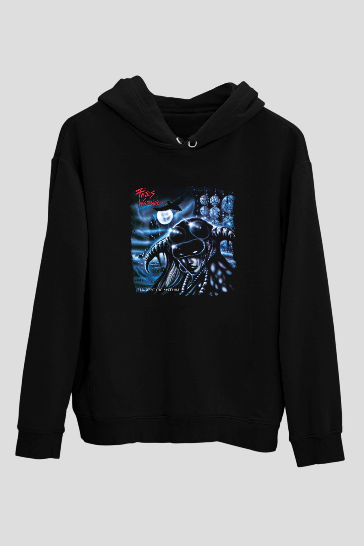 Fates Warning Baskılı Unisex Siyah Hoodie