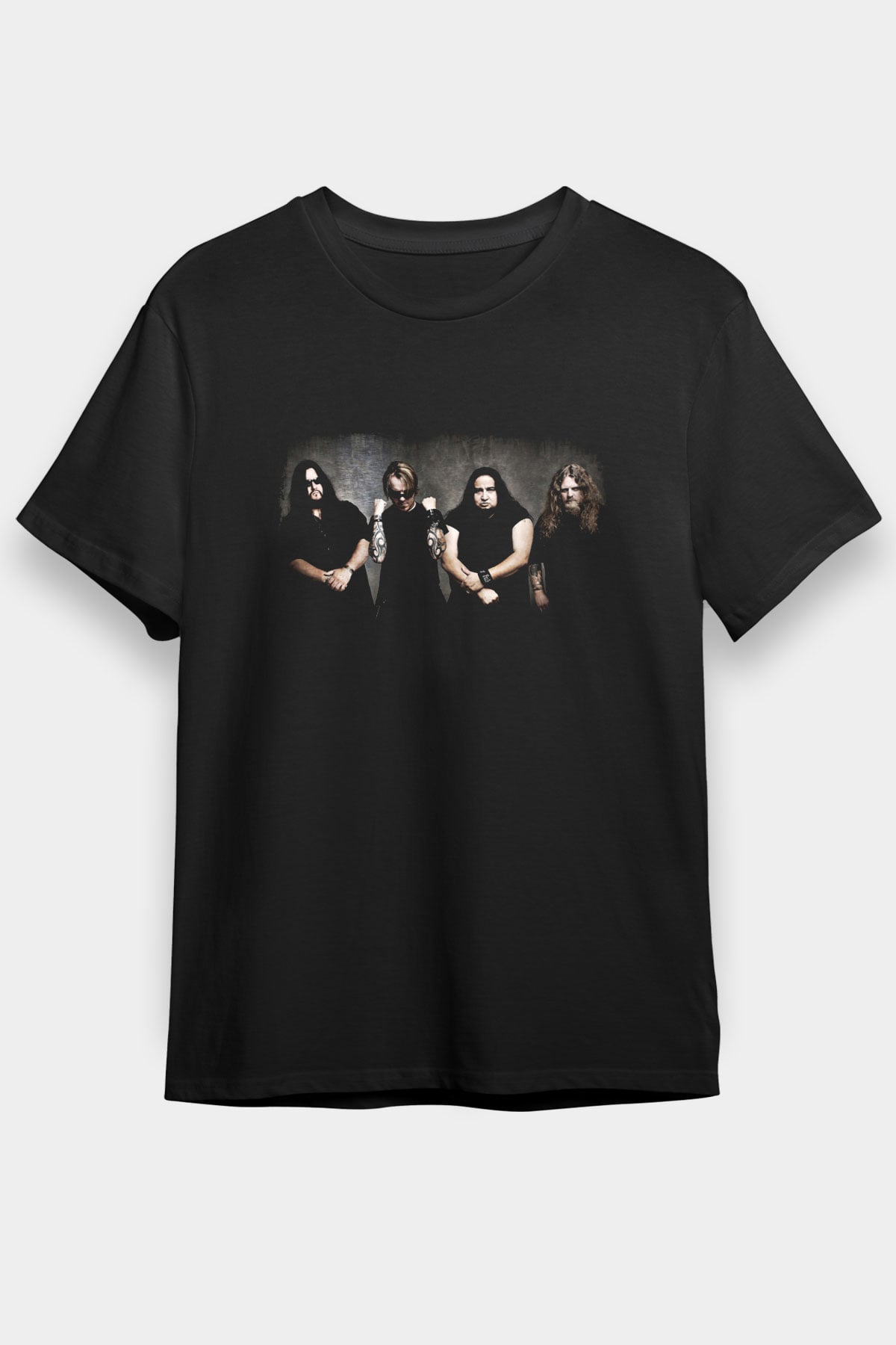 Fear Factory Baskılı Unisex Siyah Tişört