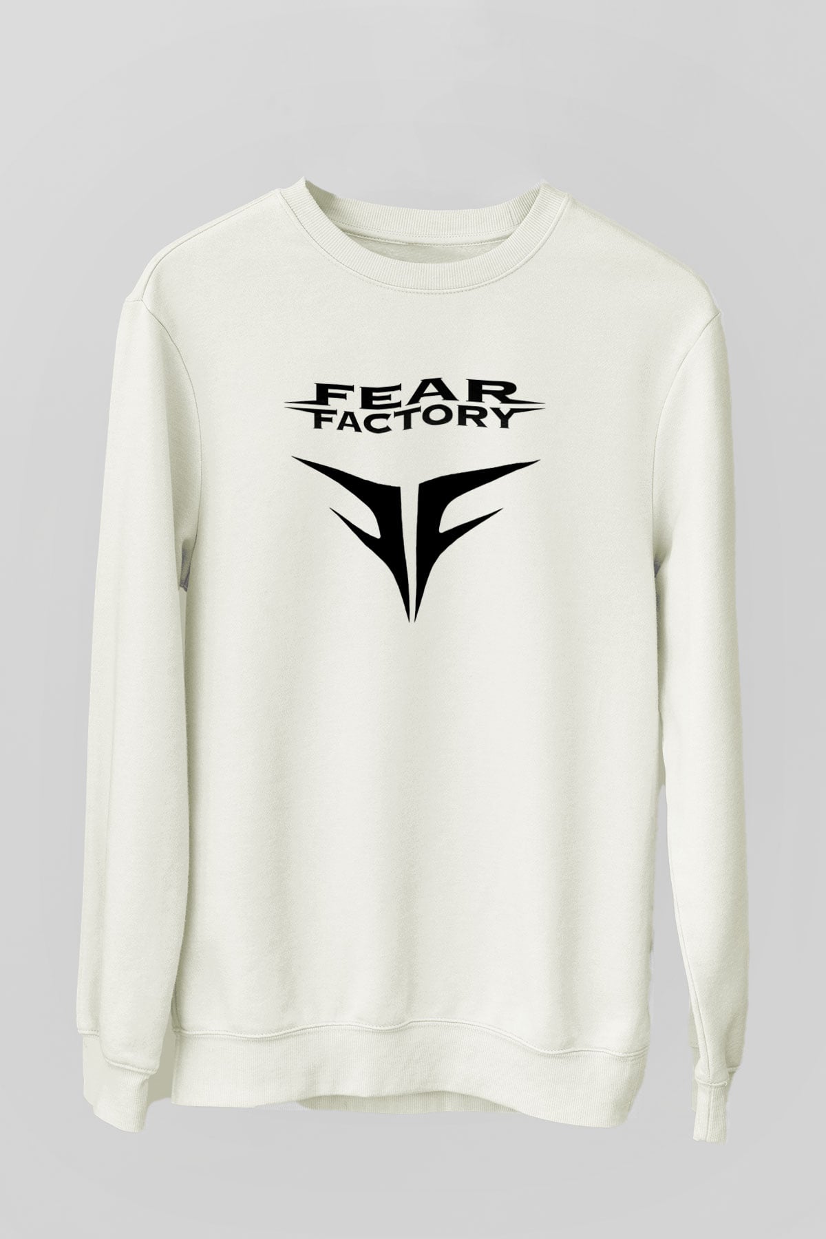 Fear Factory Beyaz Unisex Sweatshirt
