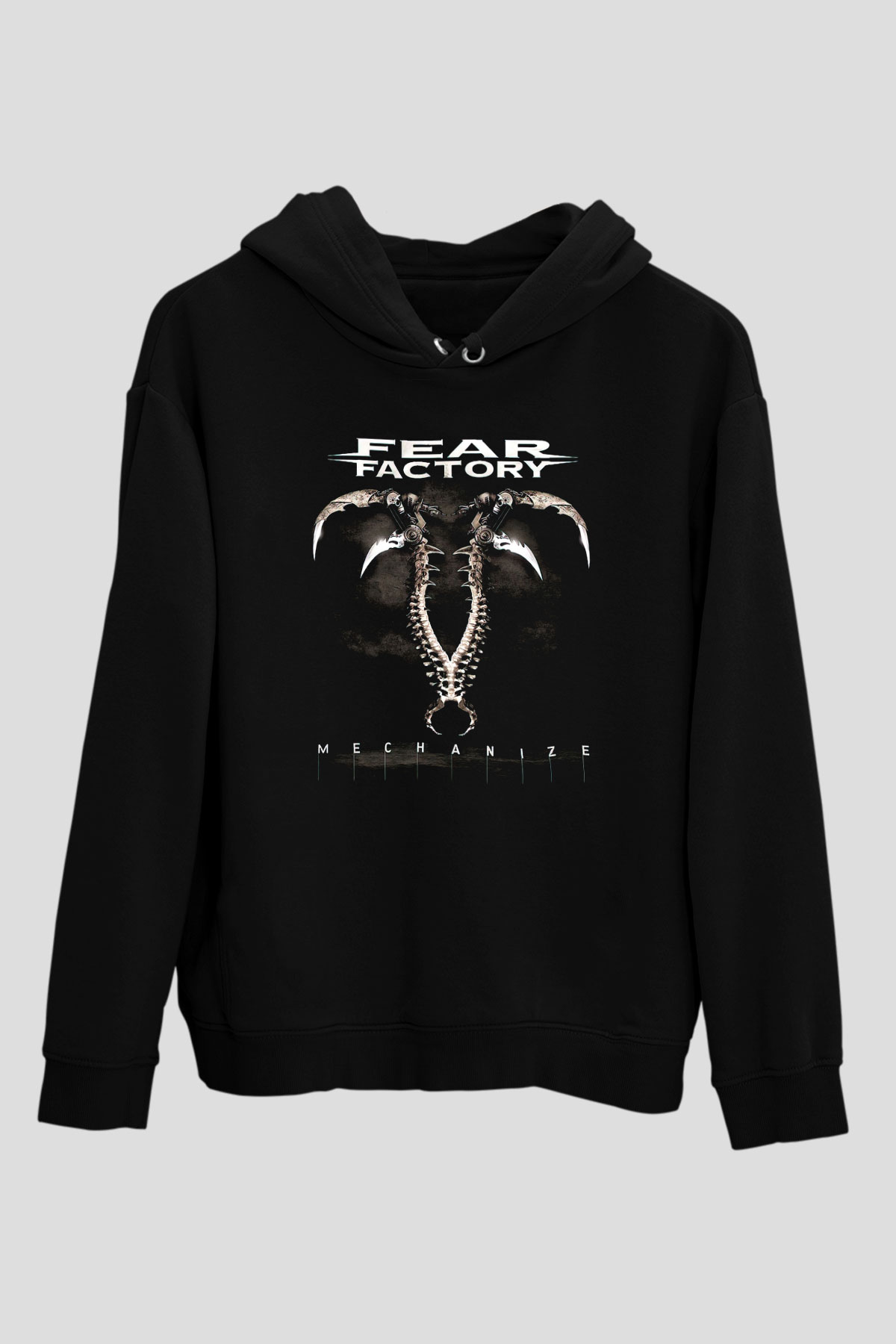 Fear Factory Siyah Unisex Hoodie