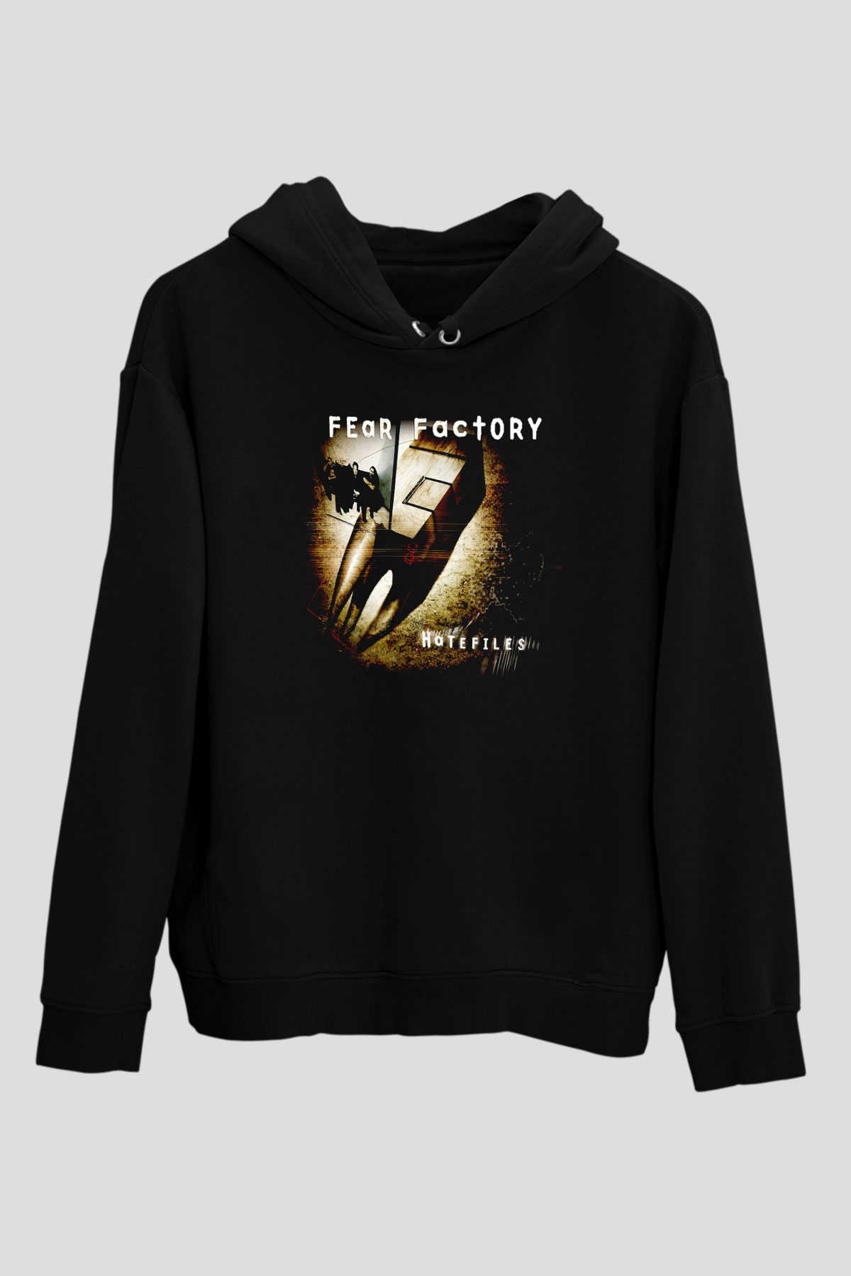 Fear Factory Siyah Unisex Kapüşonlu Sweatshirt