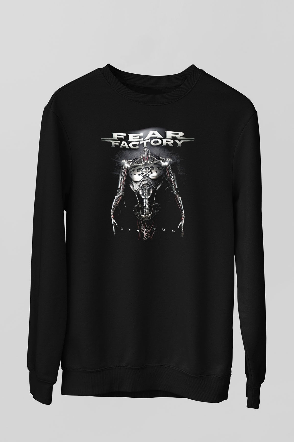 Fear Factory Siyah Unisex Sweatshirt