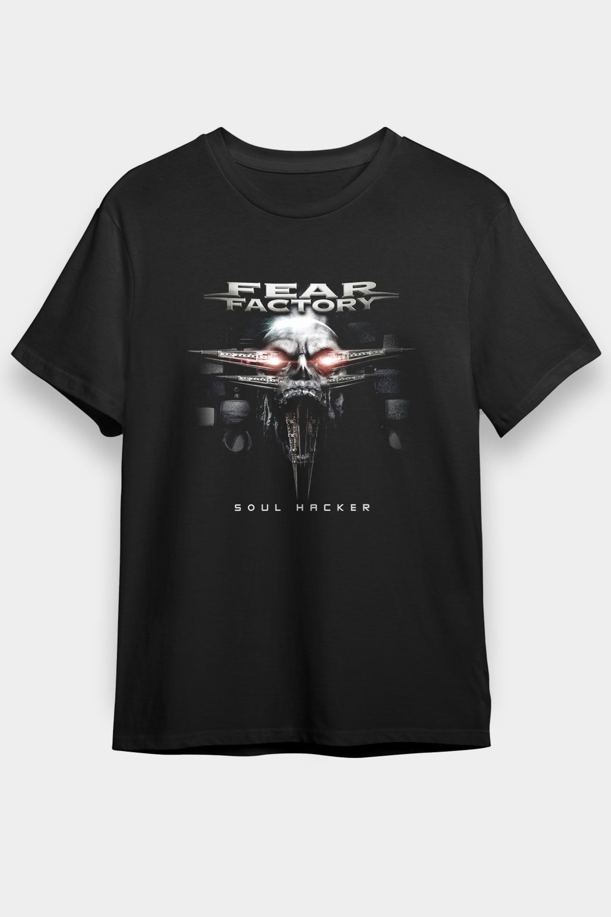 Fear Factory Siyah Unisex Tişört T-Shirt - TişörtFabrikası