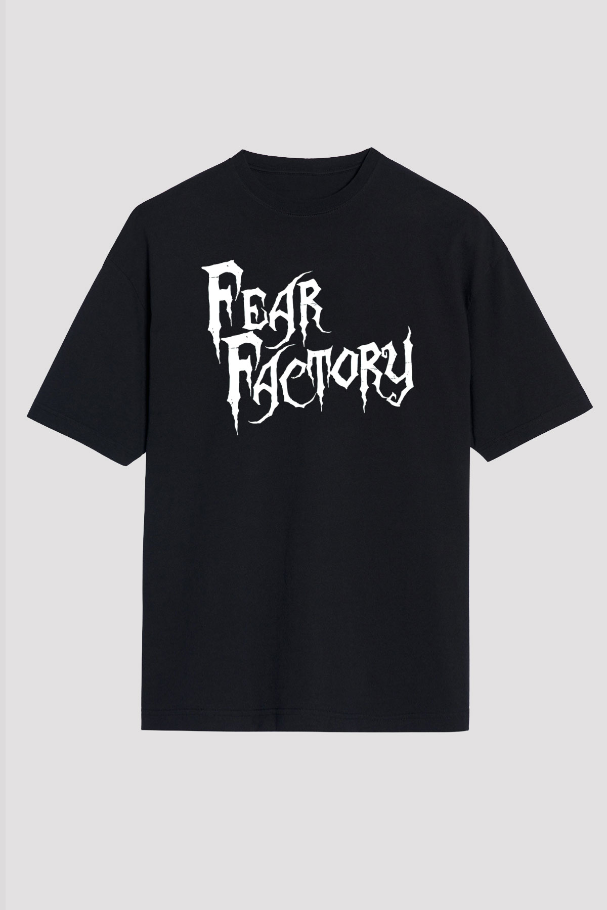 Fear Factory Siyah Oversize Tişört Oversize T-shirt - TişörtFabrikası