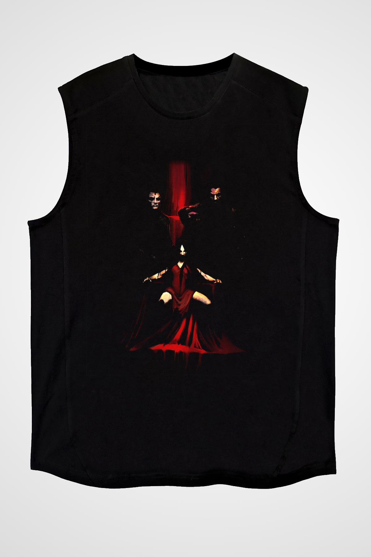 Fear Siyah Unisex Kolsuz Tişört