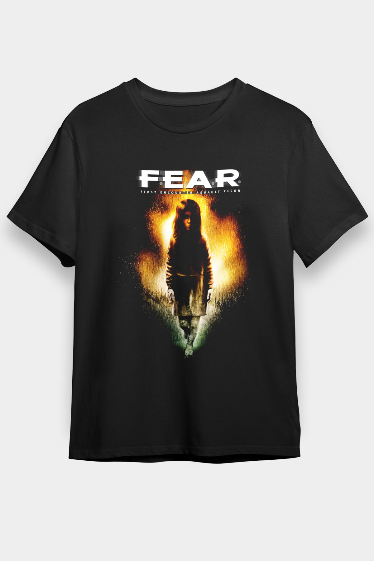 Fear Siyah Unisex Tişört T-Shirt