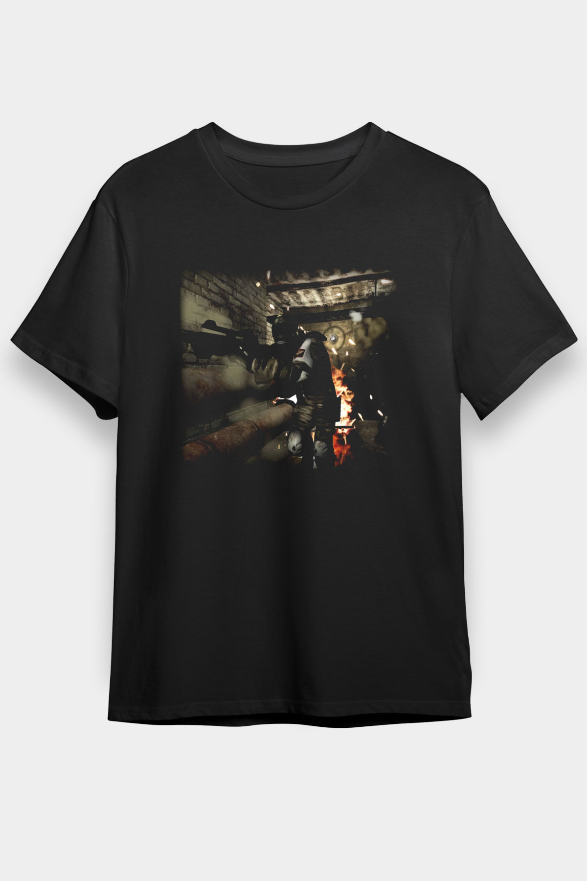 Fear Siyah Unisex Tişört T-Shirt