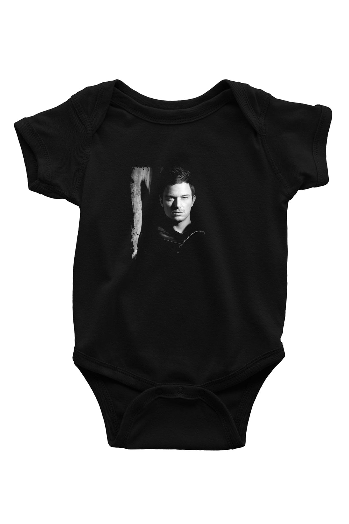Fedde Le Grand Baskılı Unisex Siyah Bebek Body - Zıbın