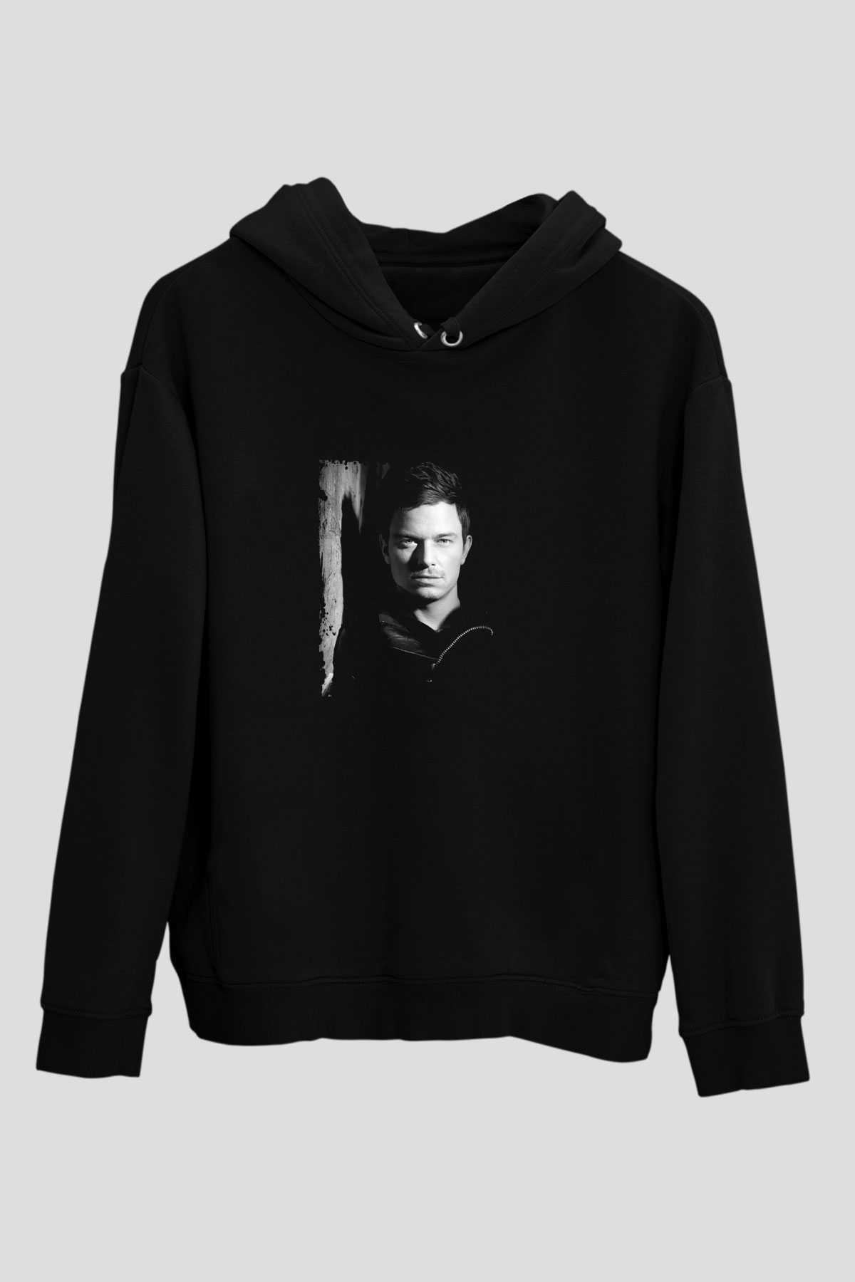 Fedde Le Grand Baskılı Unisex Siyah Hoodie
