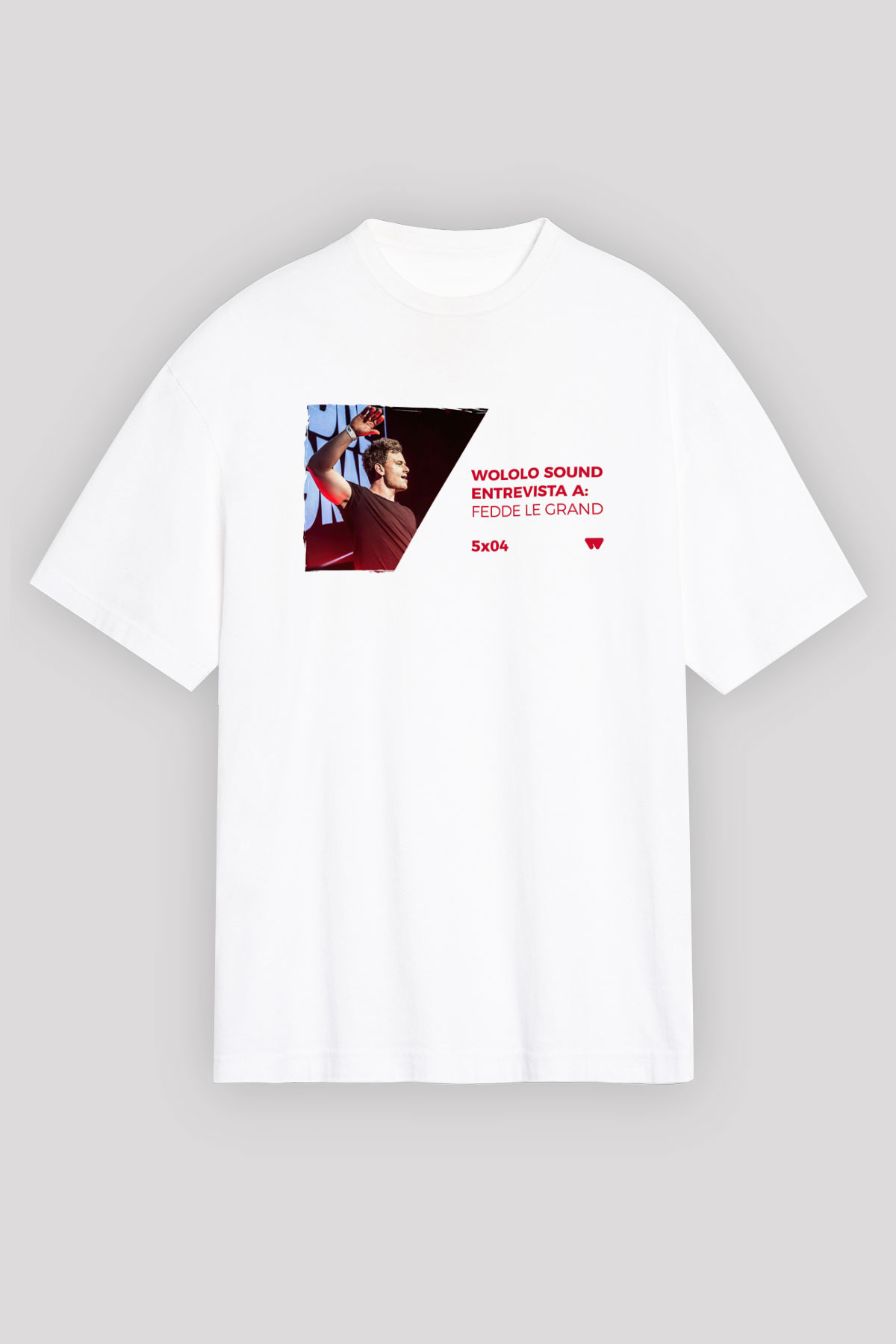 Fedde Le Grand Beyaz Oversize Tişört Oversize T-shirt - TişörtFabrikası