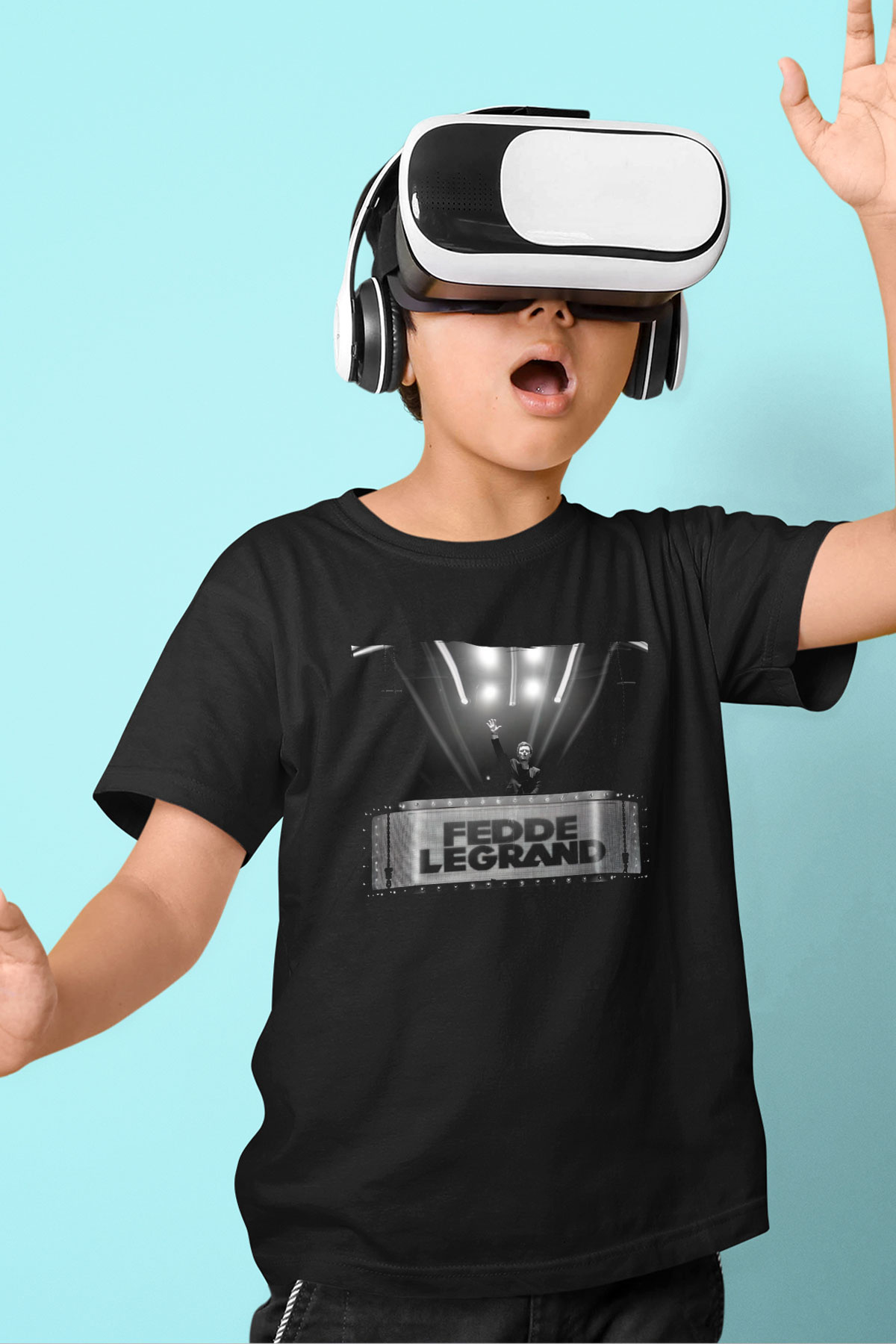 Fedde Le Grand Siyah Unisex Çocuk Tişört