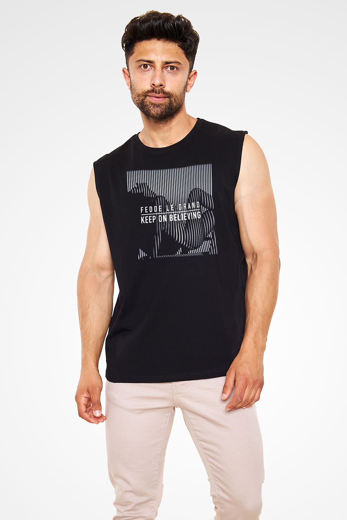 Fedde Le Grand Siyah Unisex Kolsuz Tişört