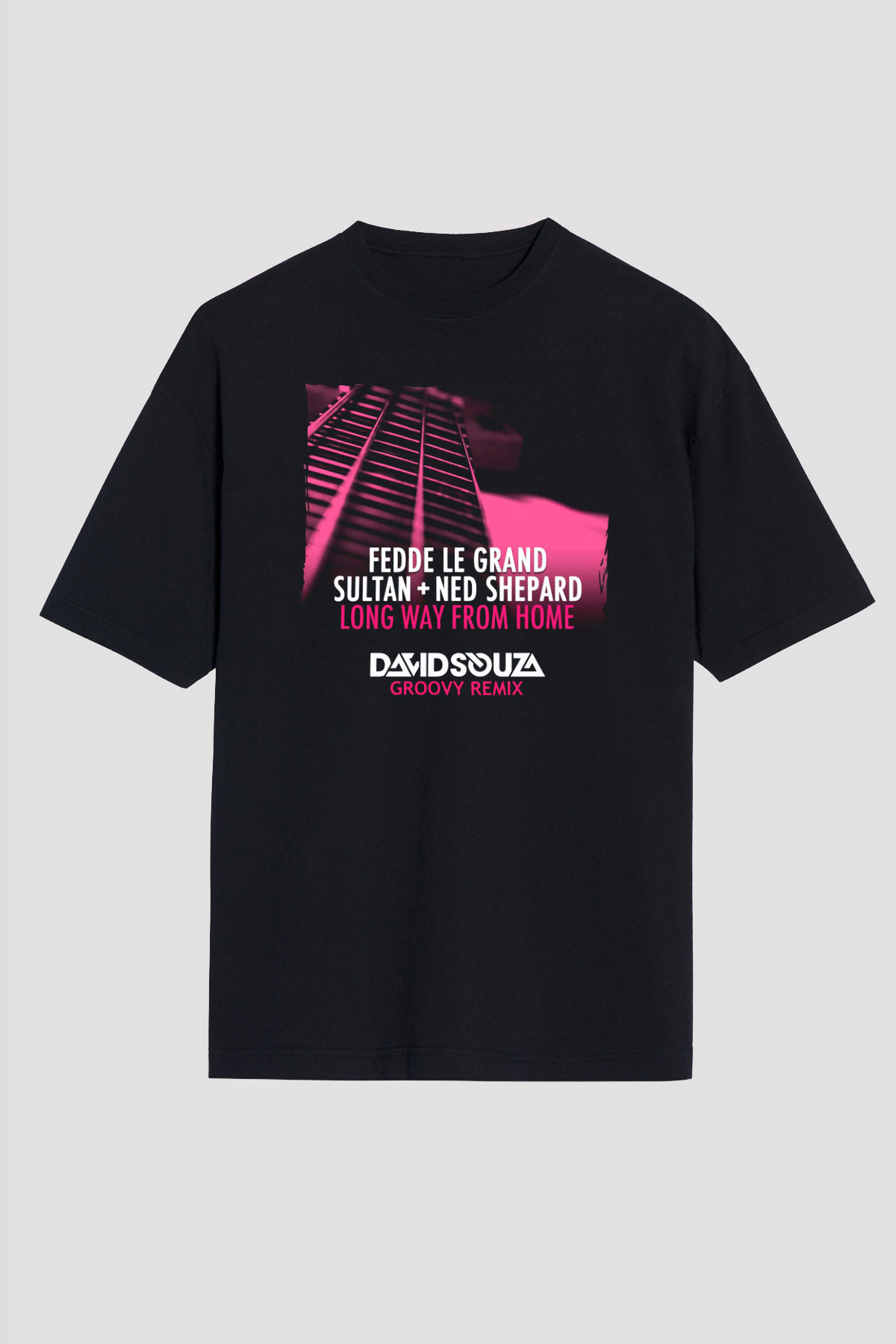 Fedde Le Grand Siyah Oversize Tişört Oversize T-shirt - TişörtFabrikası