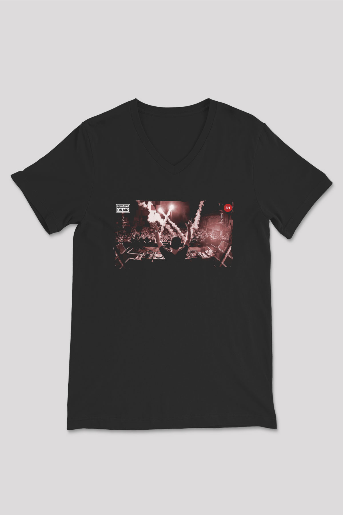 Fedde Le Grand Siyah Unisex V Yaka Tişört