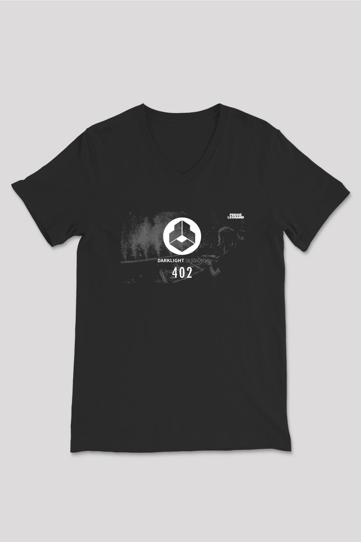 Fedde Le Grand Siyah Unisex V Yaka Tişört