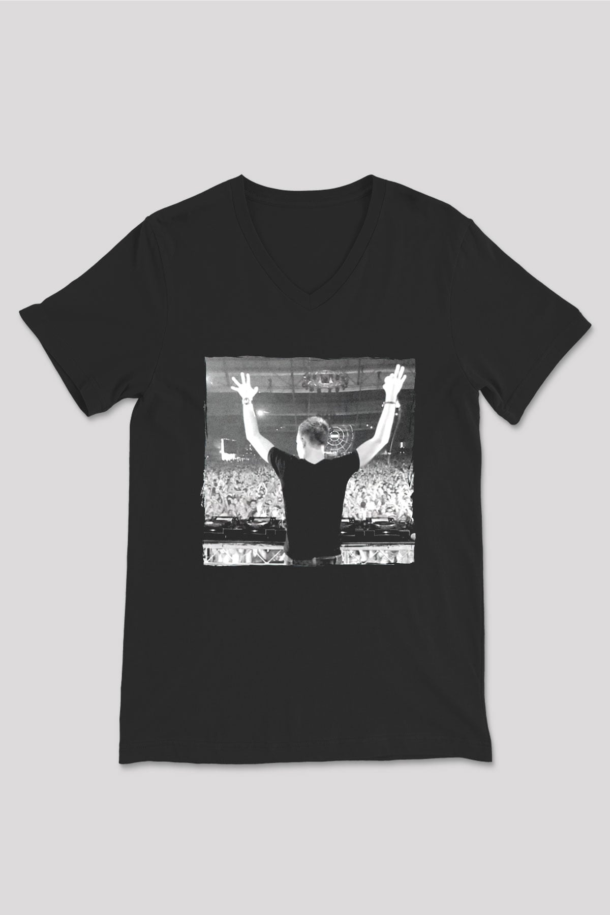 Fedde Le Grand Siyah Unisex V Yaka Tişört