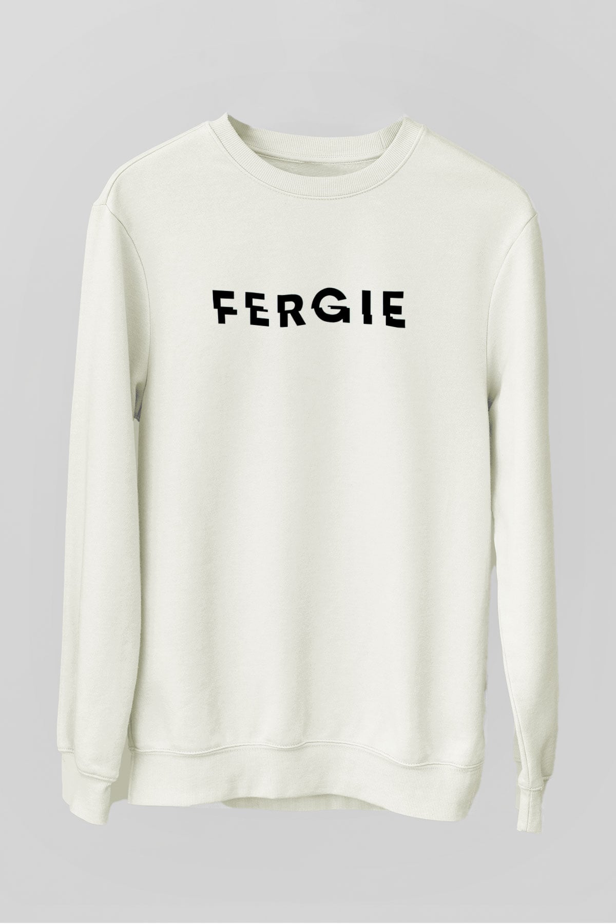 Fergie Beyaz Unisex Sweatshirt