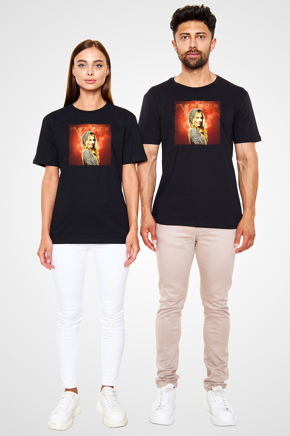 Fergie Siyah Unisex Tişört T-Shirt - TişörtFabrikası