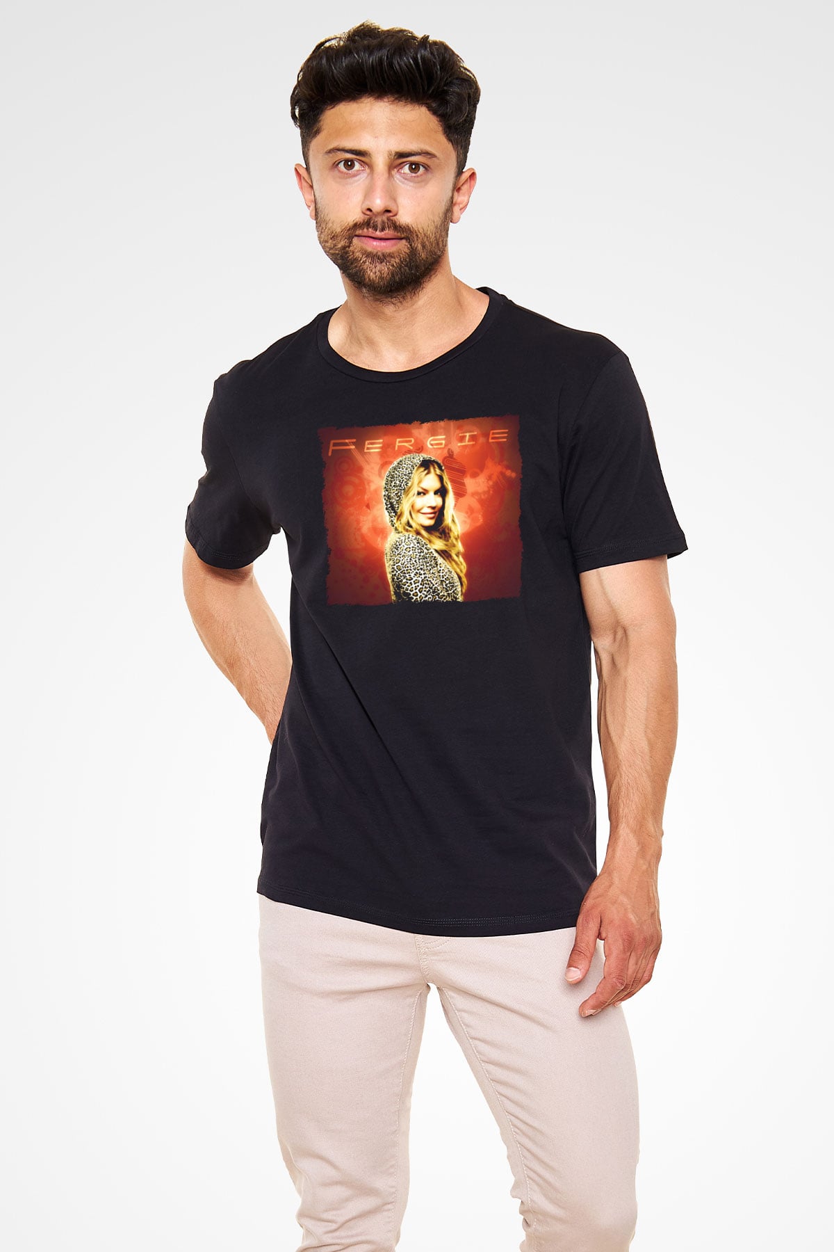 Fergie Siyah Unisex Tişört T-Shirt - TişörtFabrikası
