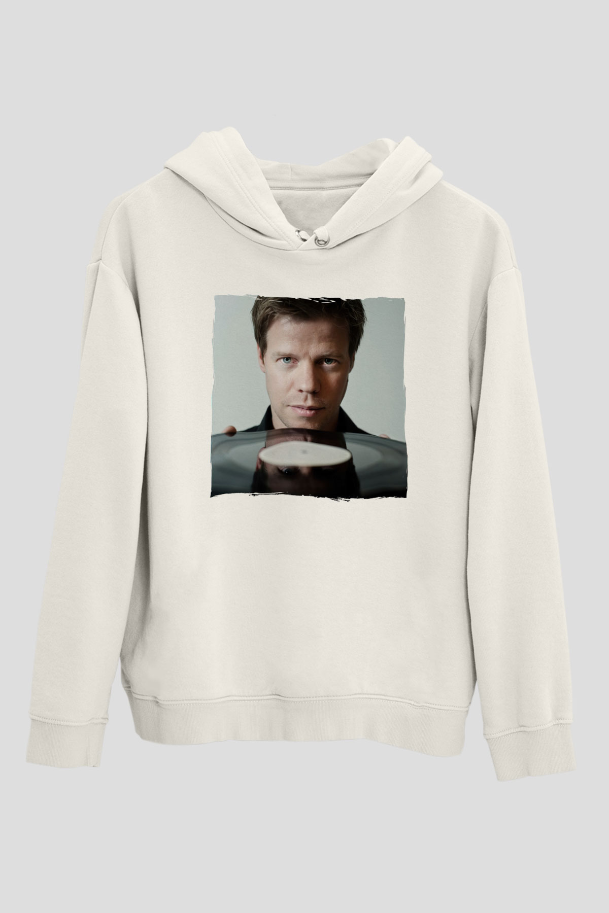 Ferry Corsten Beyaz Unisex Kapüşonlu Sweatshirt