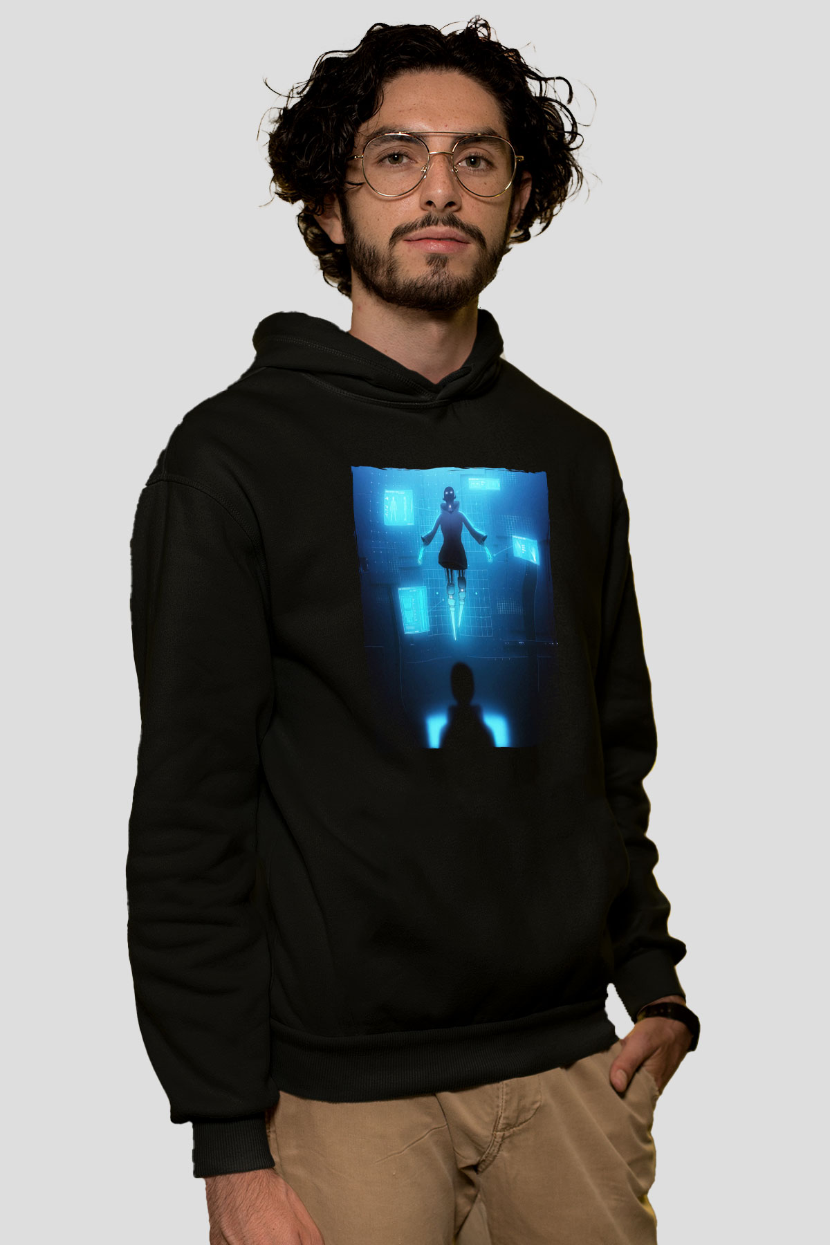 Ferry Corsten Siyah Unisex Kapüşonlu Sweatshirt