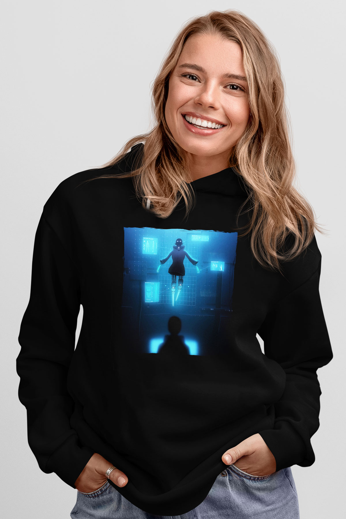 Ferry Corsten Siyah Unisex Kapüşonlu Sweatshirt