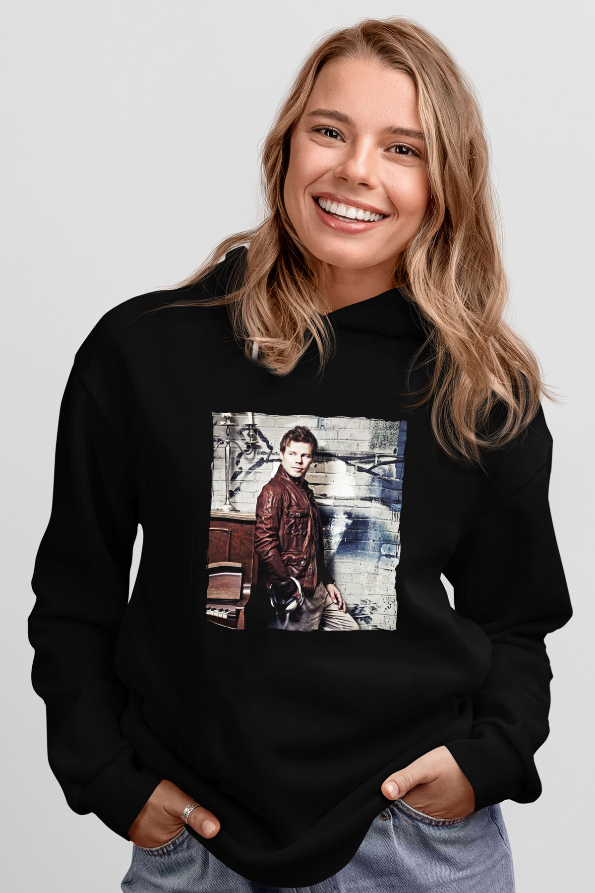 Ferry Corsten Siyah Unisex Kapüşonlu Sweatshirt