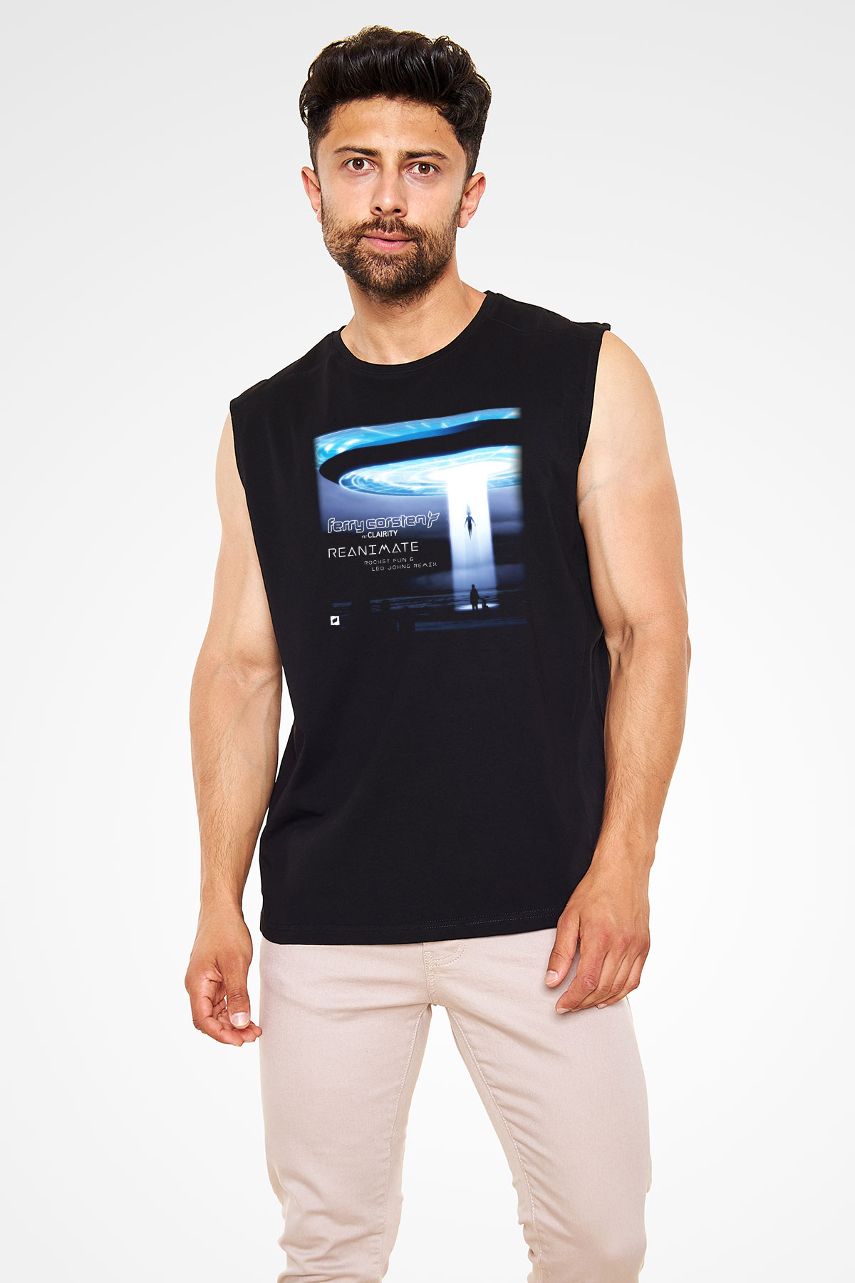Ferry Corsten Siyah Unisex Kolsuz Tişört