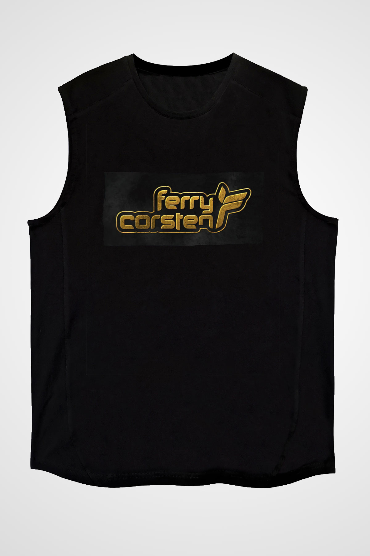 Ferry Corsten Siyah Unisex Kolsuz Tişört