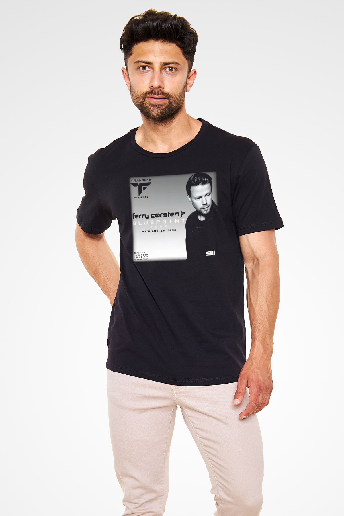 Ferry Corsten Siyah Unisex Tişört T-Shirt - TişörtFabrikası