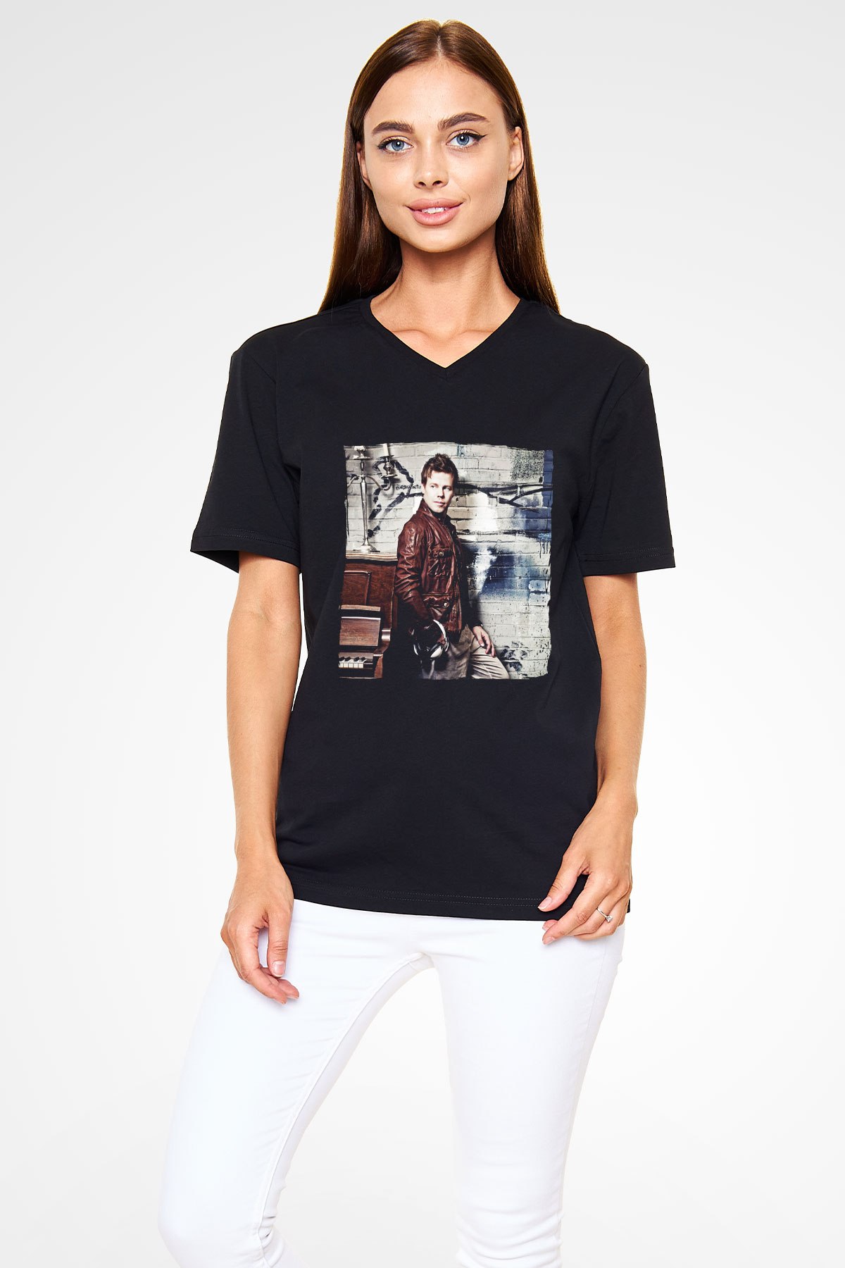Ferry Corsten Siyah Unisex V Yaka Tişört