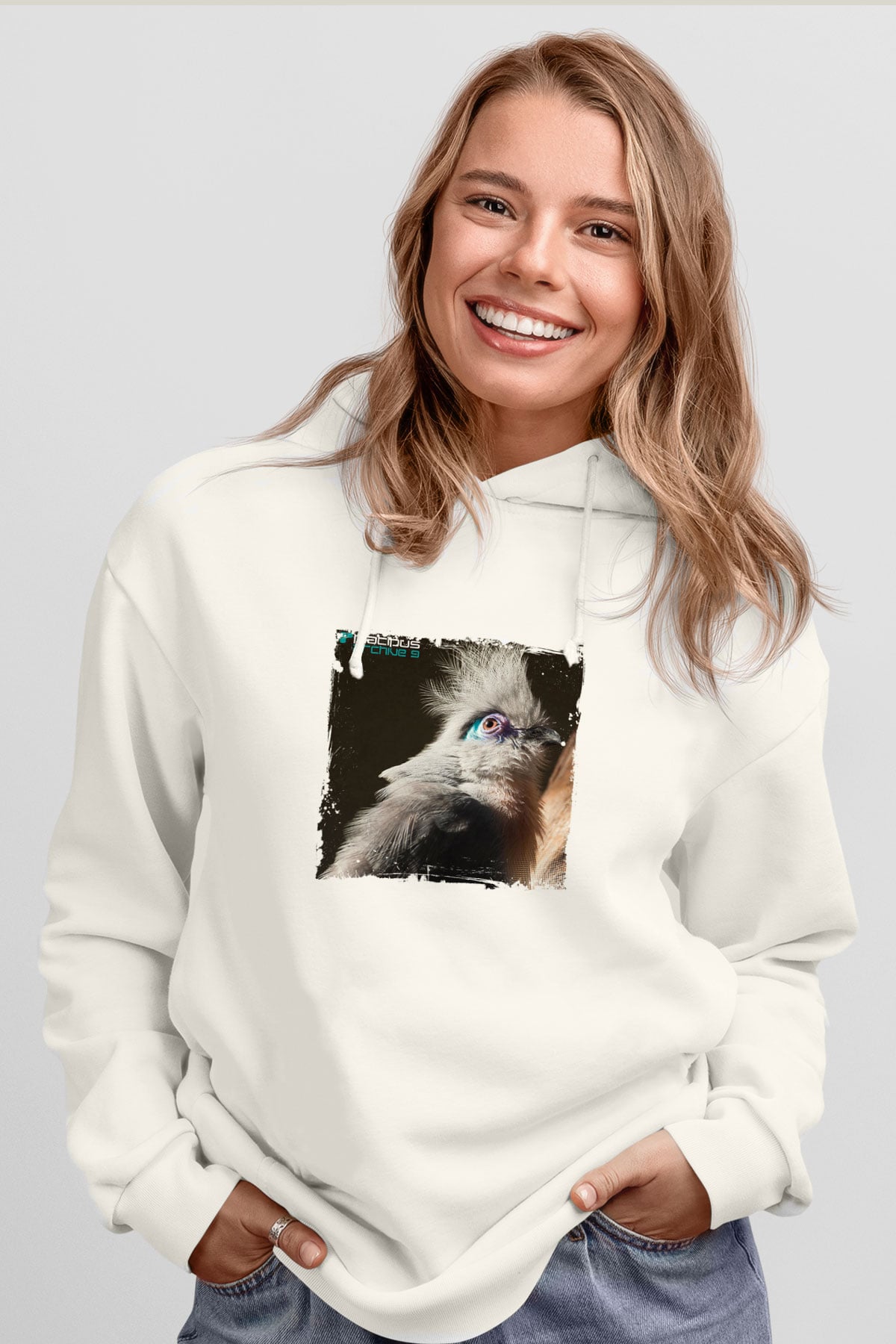 Ferry CorstenBaskılı Beyaz Hoodie