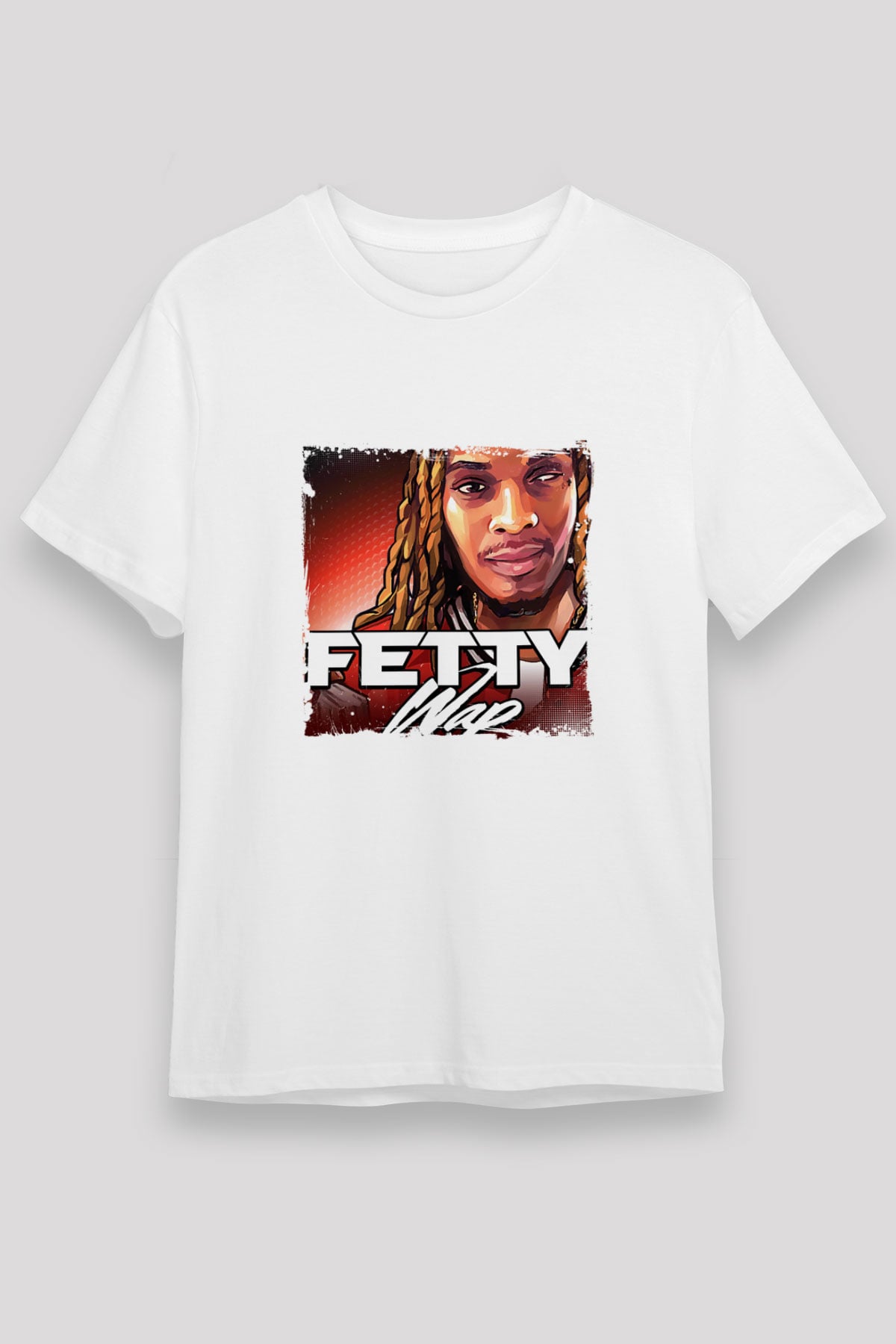 Fetty Wap Baskılı Unisex Beyaz Tişört
