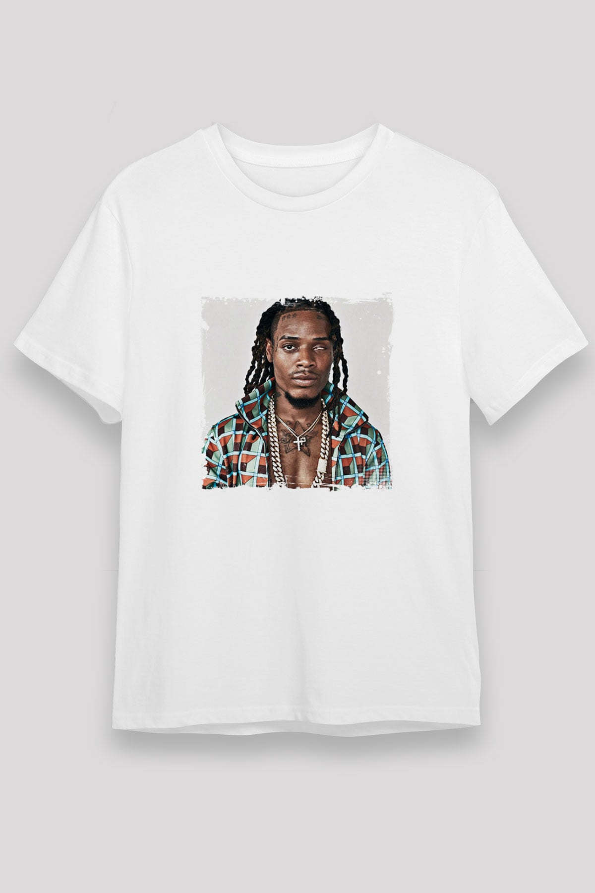 Fetty Wap Baskılı Unisex Beyaz Tişört