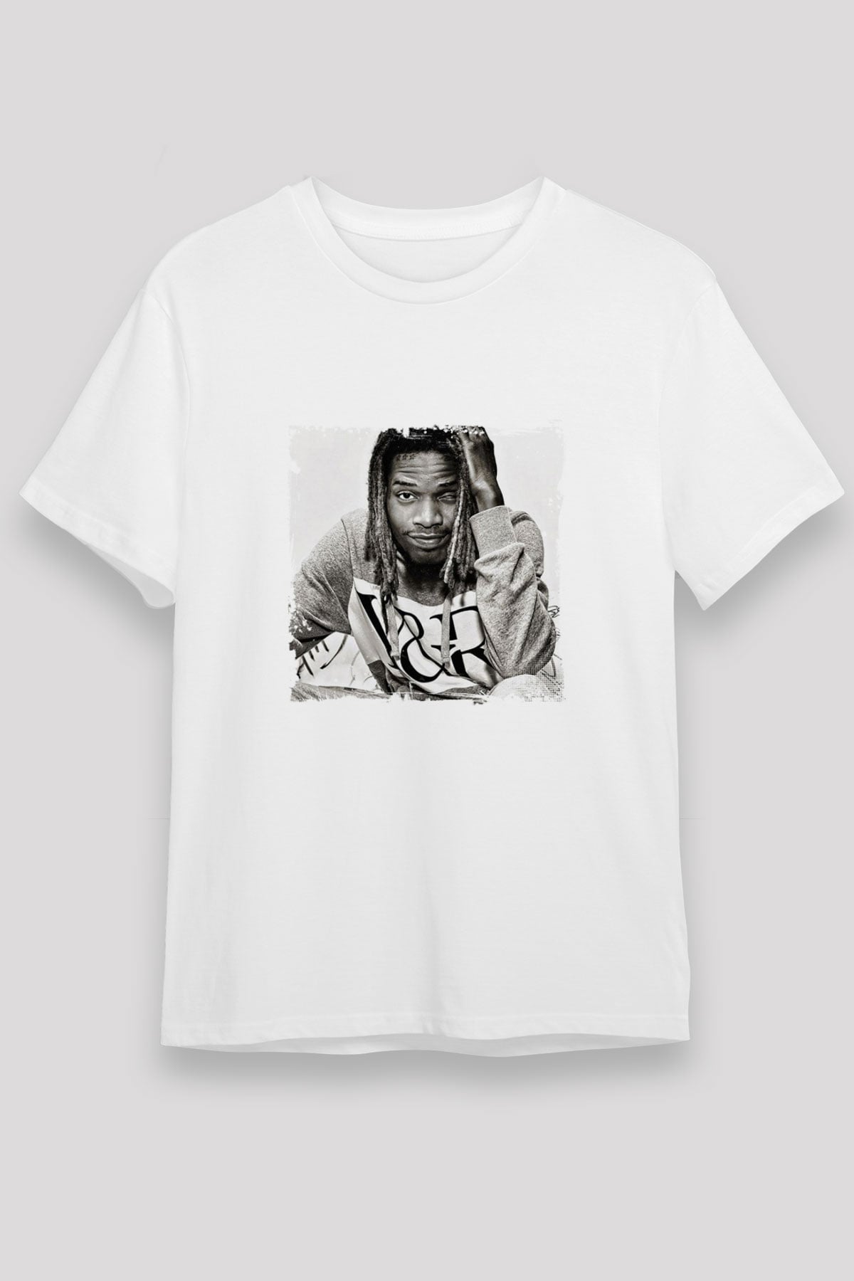 Fetty Wap Baskılı Unisex Beyaz Tişört