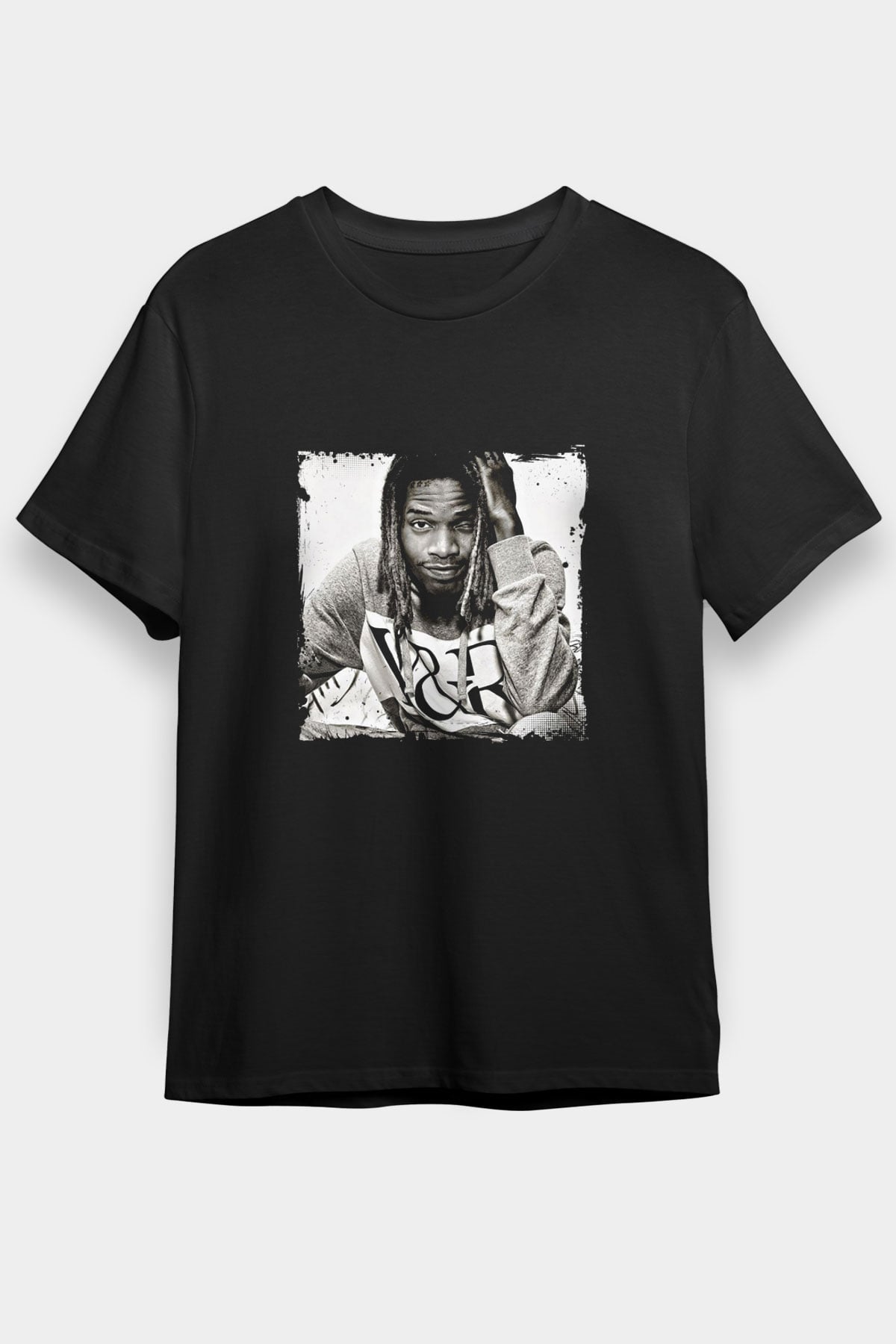 Fetty Wap Baskılı Unisex Siyah Tişört
