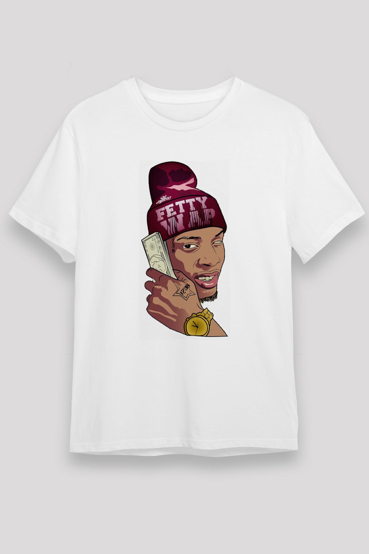 Fetty Wap Beyaz Unisex Tişört T-Shirt - TişörtFabrikası