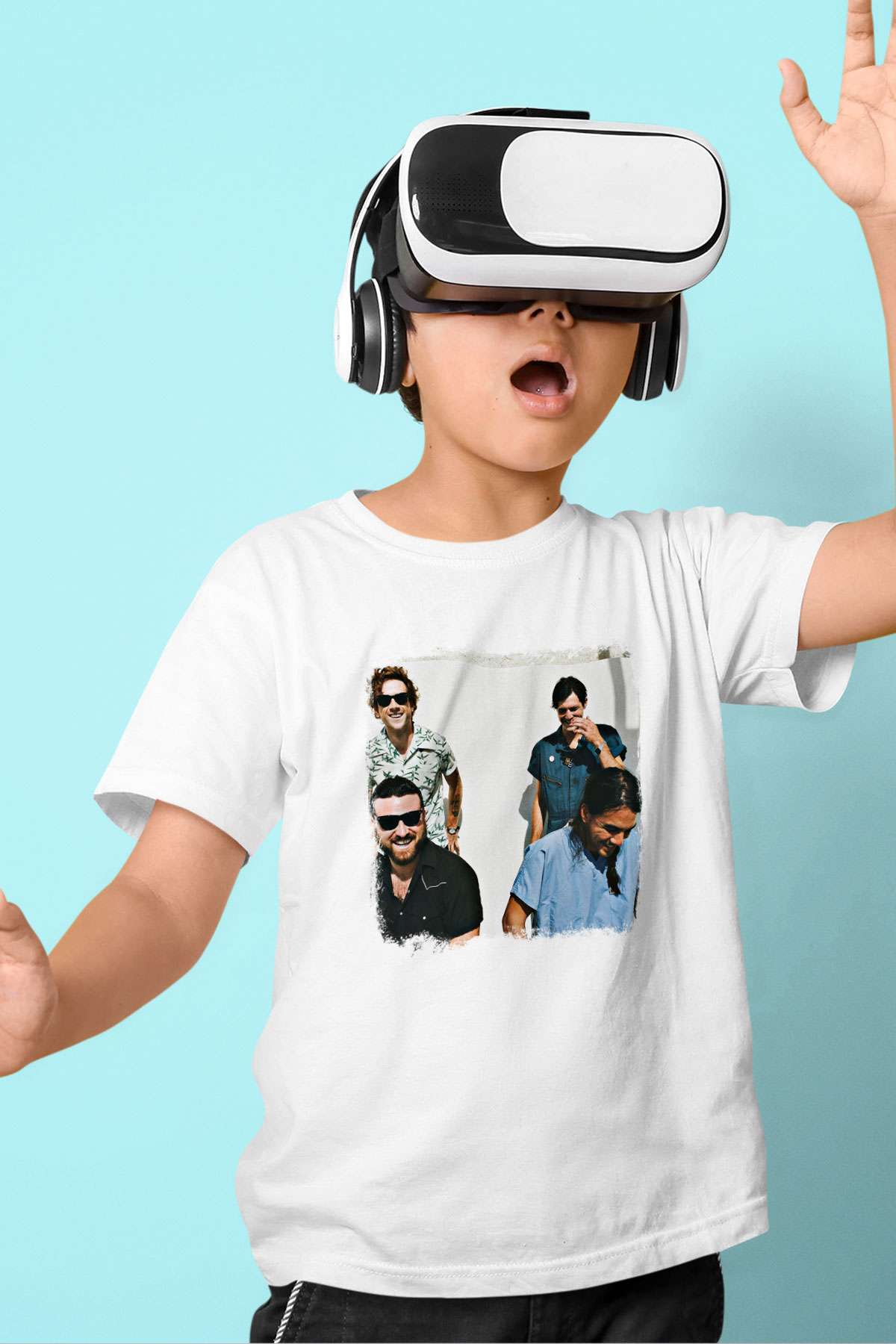 Fidlar Baskılı Unisex Beyaz Çocuk Tişört