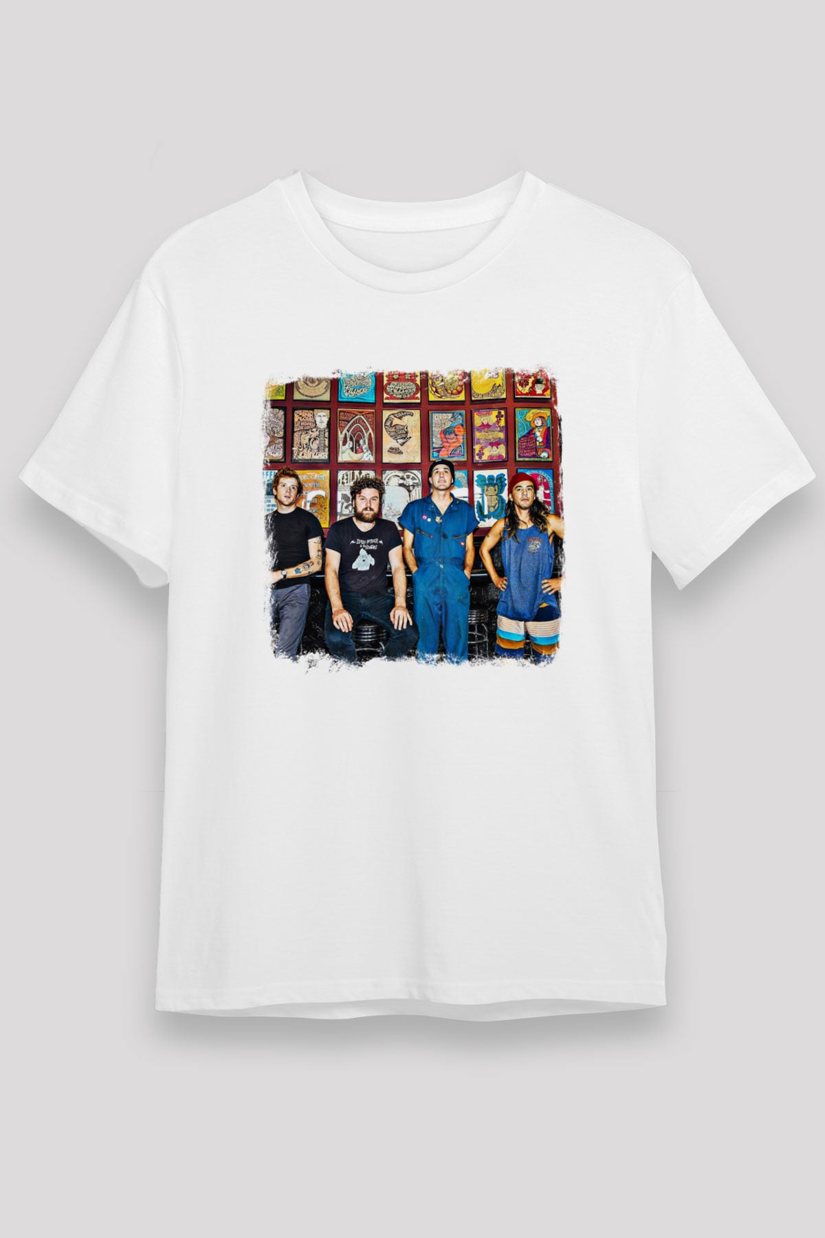 Fidlar Baskılı Unisex Beyaz Tişört