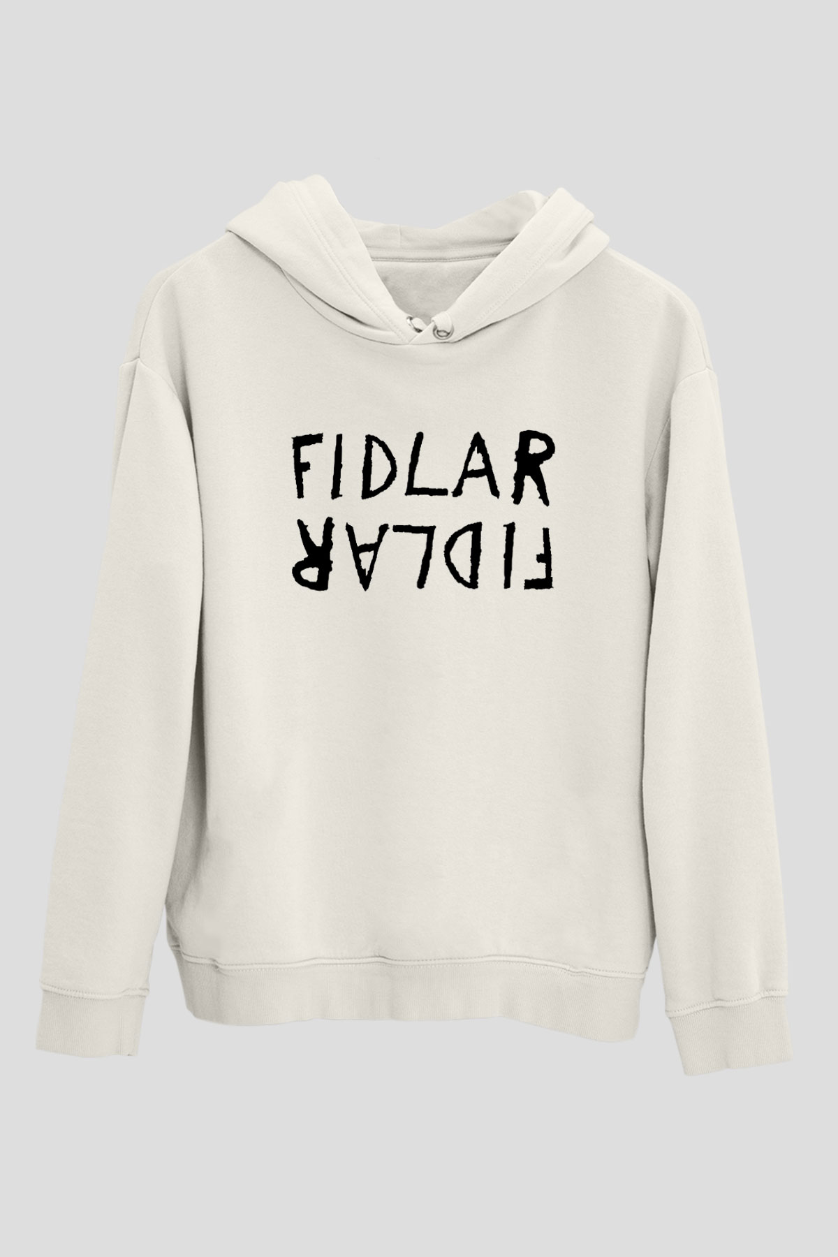 Fidlar Beyaz Unisex Kapşonlu Sweatshirt