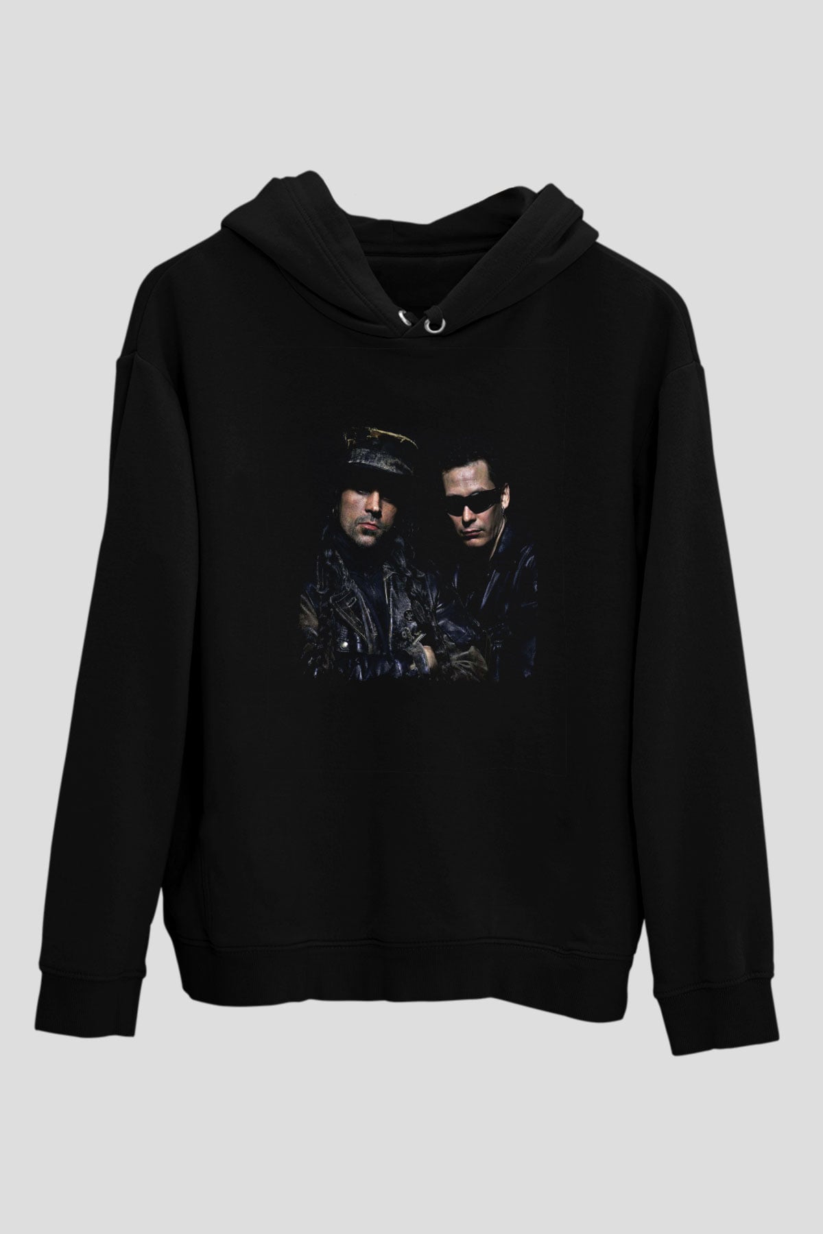 Fields of the Nephilim Baskılı Unisex Siyah Hoodie