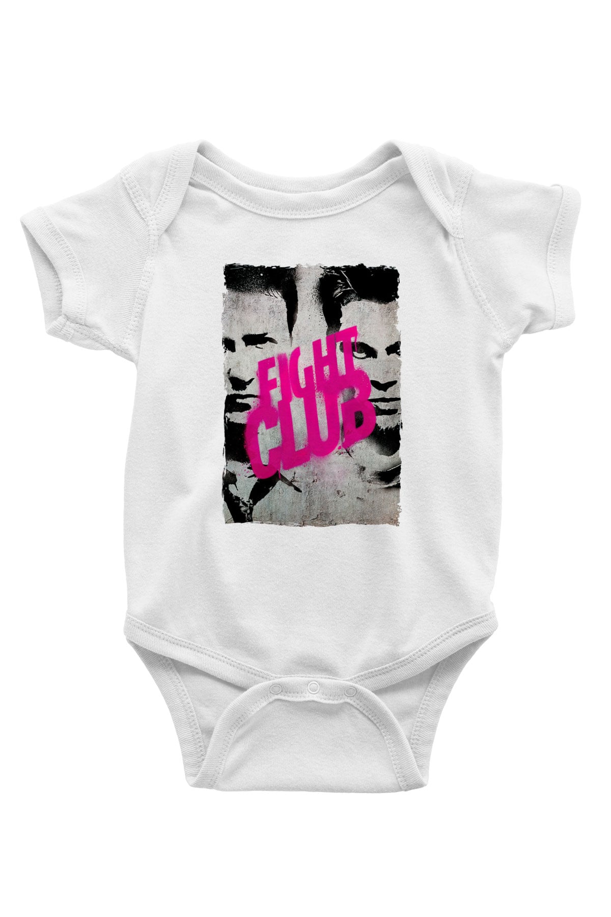 Fight Club Dövüş Klubü Beyaz Bebek Body - Zıbın