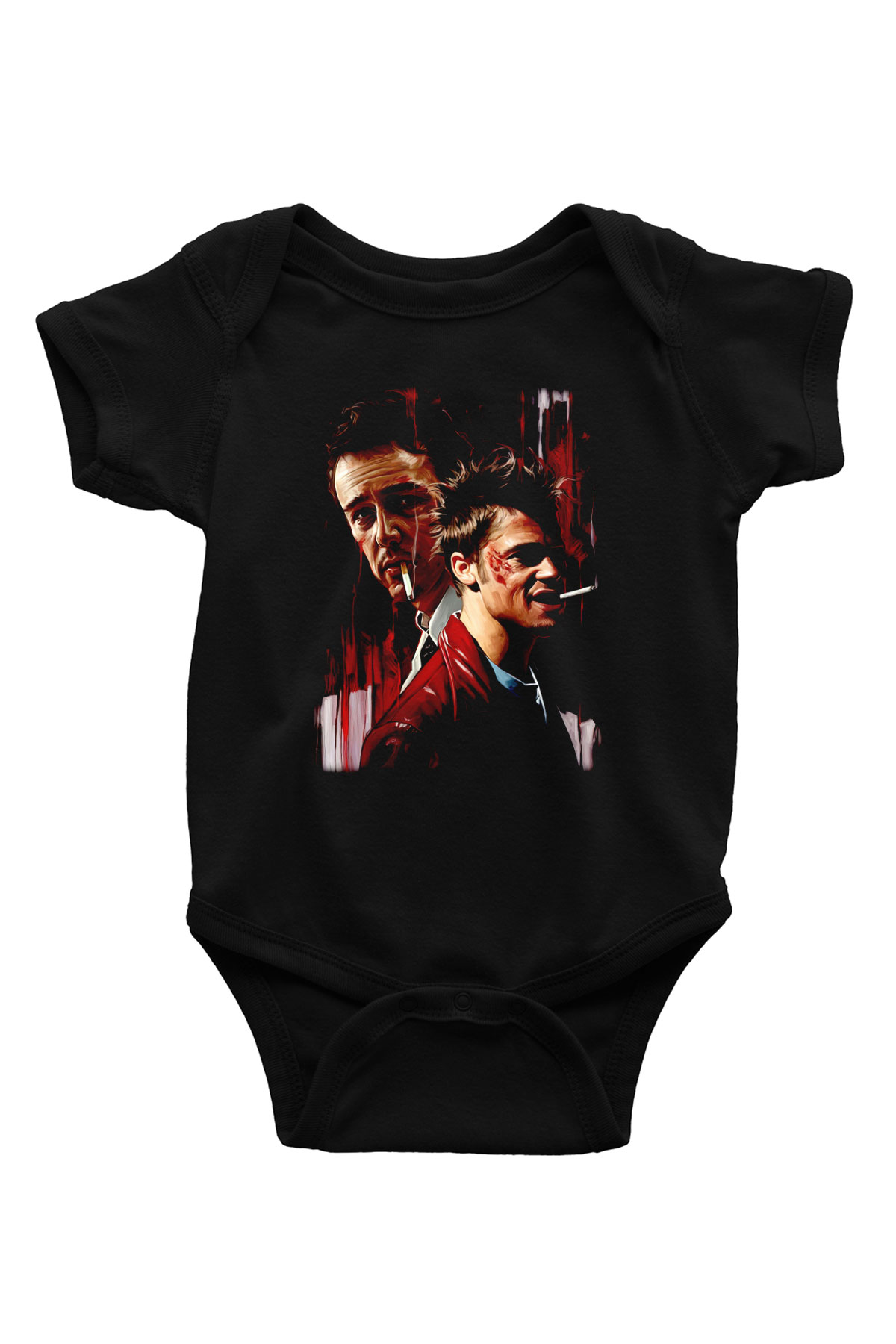 Fight Club Dövüş Klubü Siyah Bebek Body - Zıbın