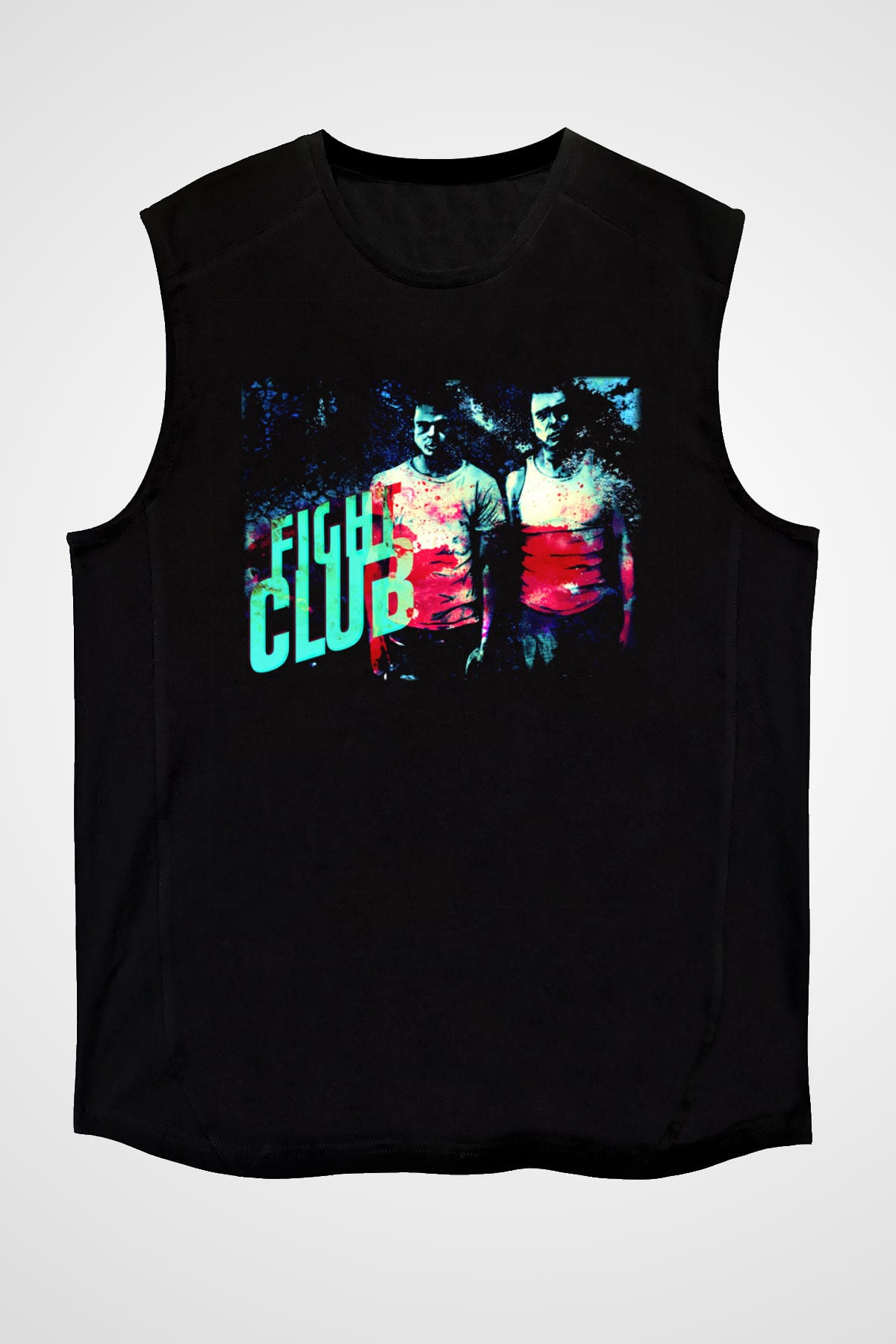 Fight Club Dövüş Klubü Siyah Unisex Kolsuz Tişört