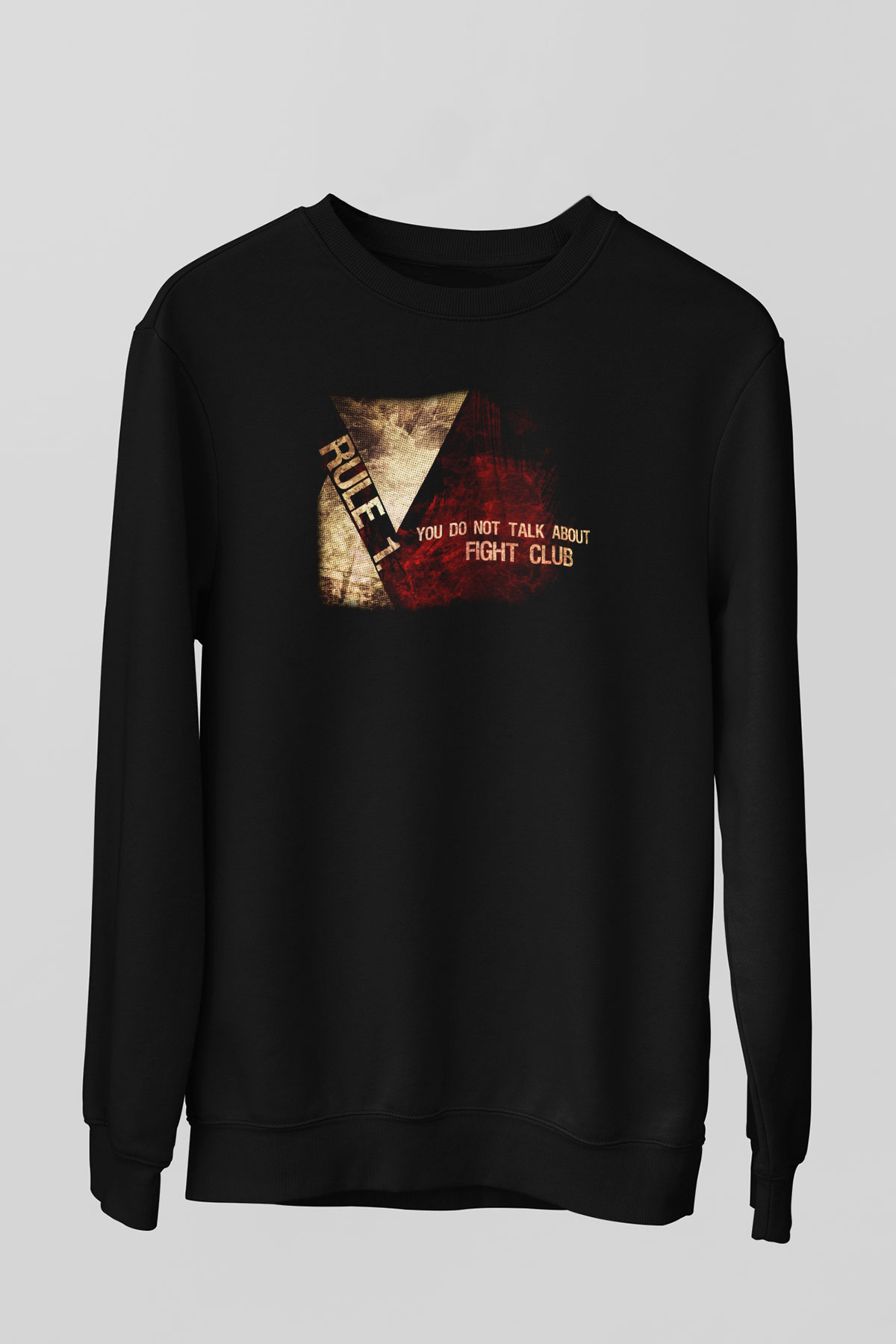 Fight Club Dövüş Klubü Siyah Unisex Sweatshirt