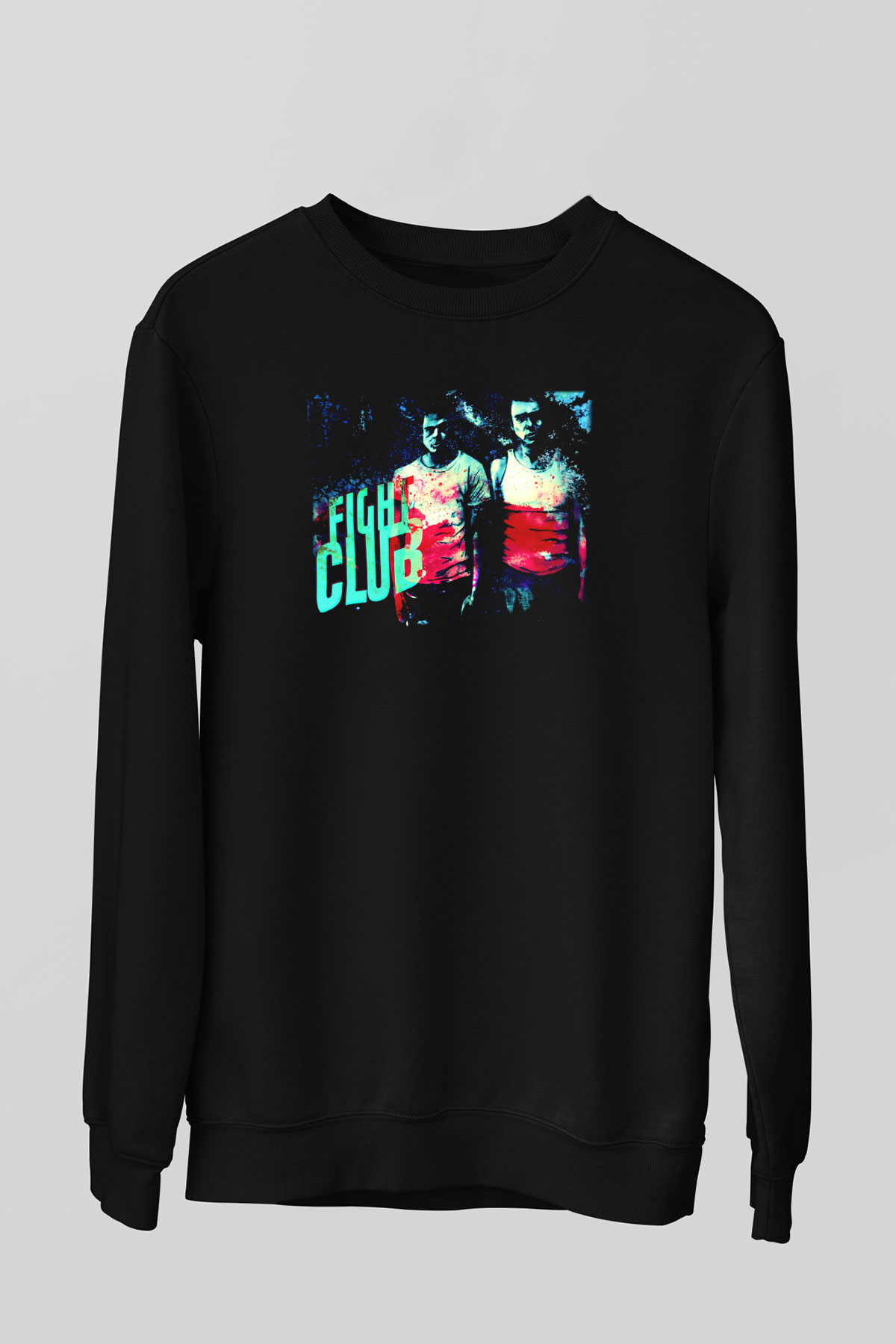 Fight Club Dövüş Klubü Siyah Unisex Sweatshirt